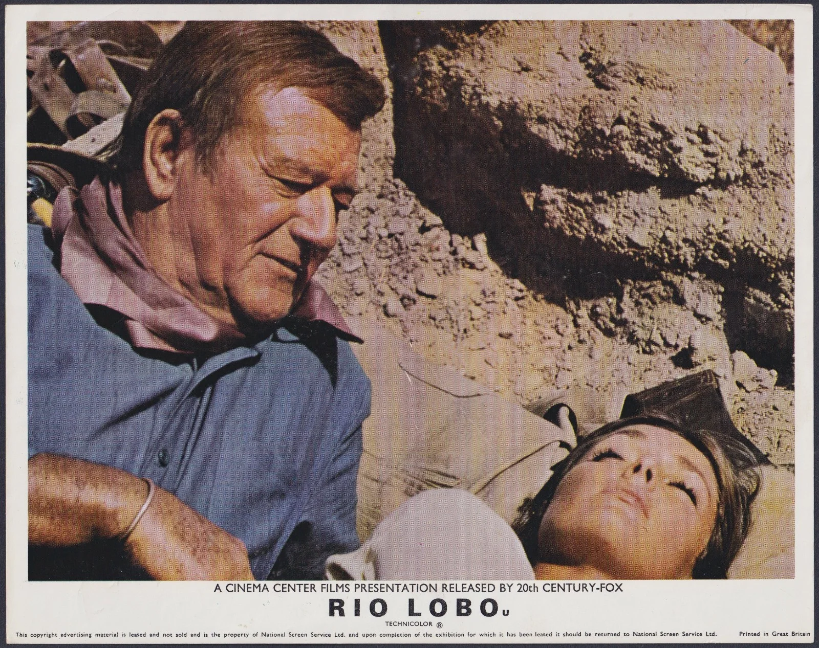 Rio Lobo 6x ORIGINAL UK FOH Lobby Cards John Wayne Howard Hawks 1970, изображение 3