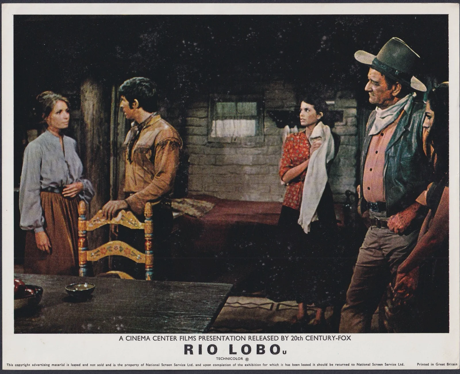 Rio Lobo 6x ORIGINAL UK FOH Lobby Cards John Wayne Howard Hawks 1970, изображение 5