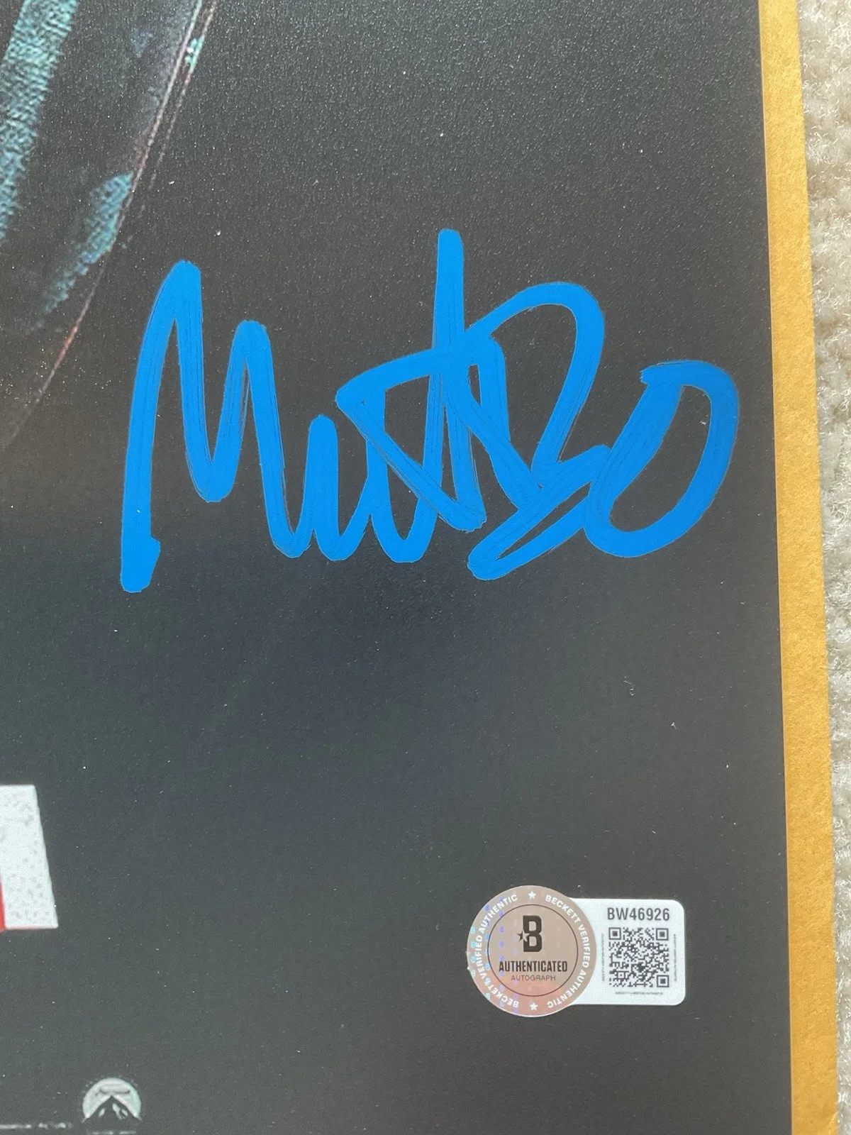 Tyler Gillett — Scream signed 12x18 BAS Tyler Gillett auto Matt Bettinelli-Olpin signed 12x18, image 3