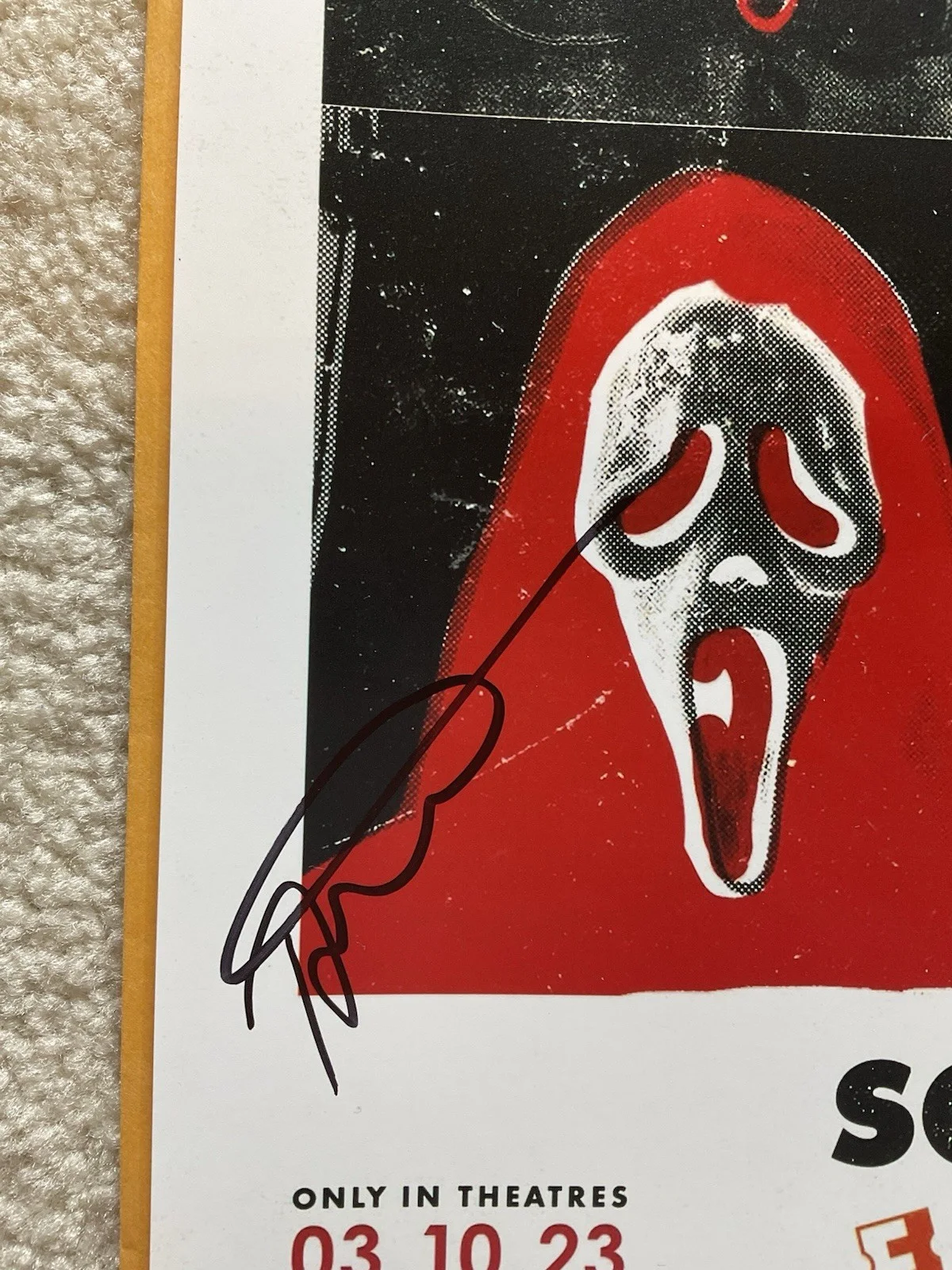 Tyler Gillett — Scream signed 12x18 BAS Tyler Gillett signed photo Horror Director signed photo, image 2
