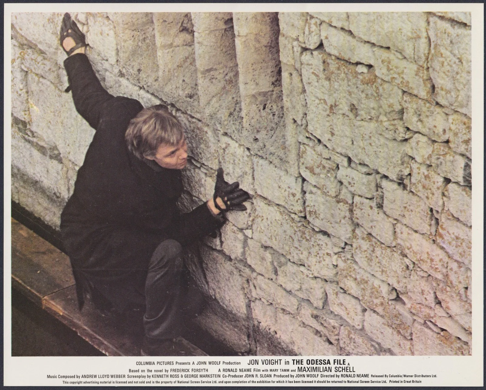 Odessa File 7x ORIGINAL UK FOH Lobby Cards Jon Voight Maximilian Schell 1974, image 2