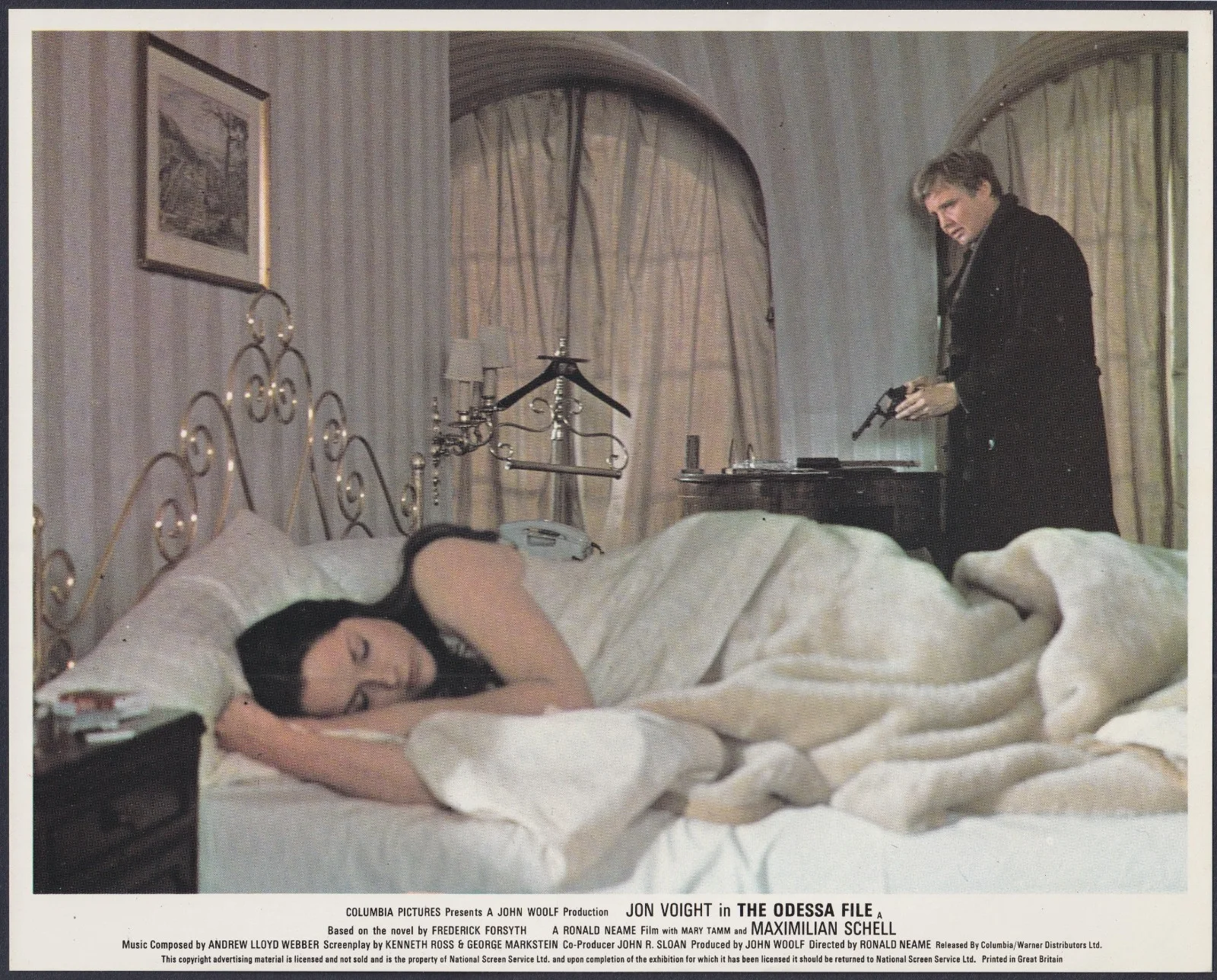 Odessa File 7x ORIGINAL UK FOH Lobby Cards Jon Voight Maximilian Schell 1974, image 3