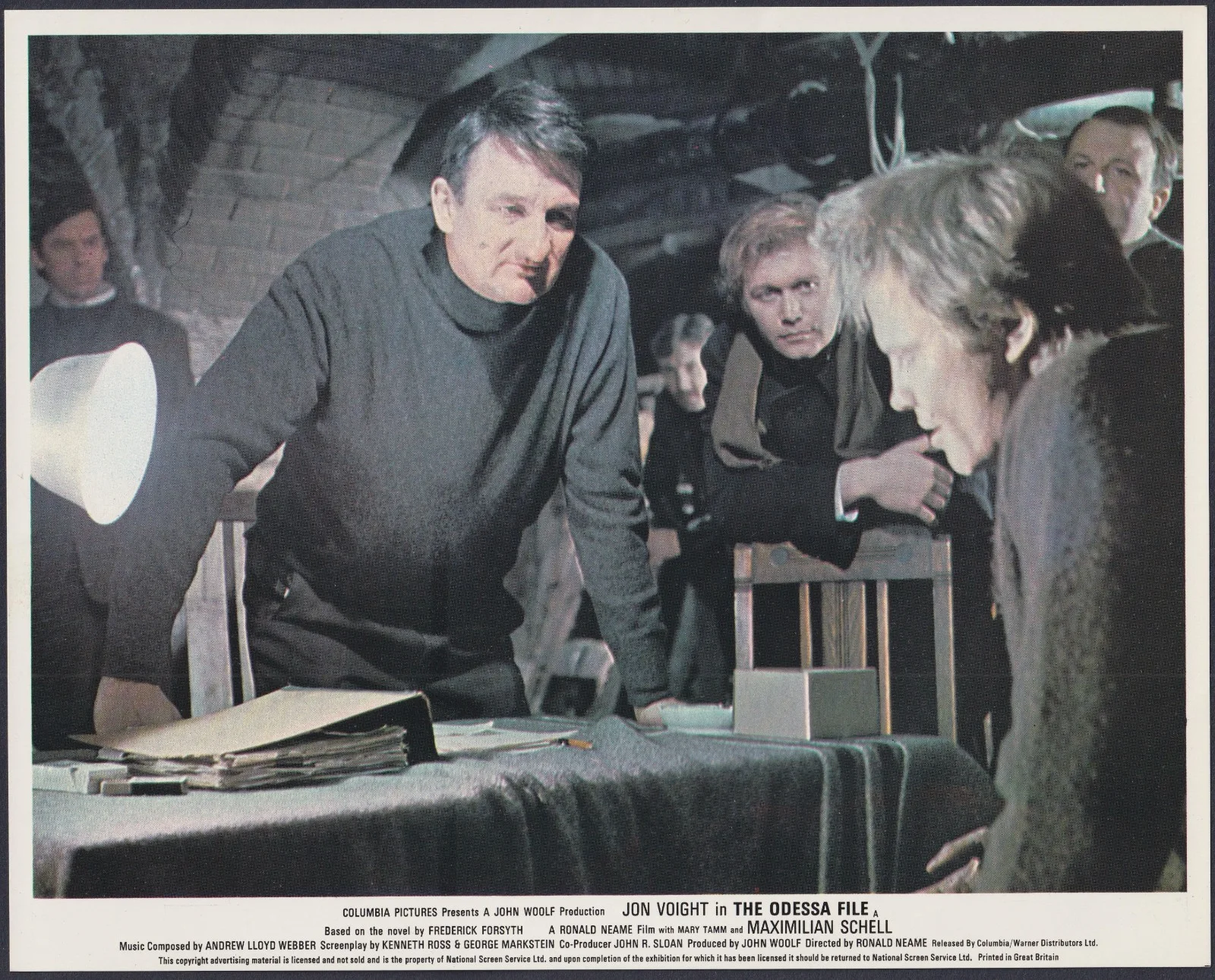 Odessa File 7x ORIGINAL UK FOH Lobby Cards Jon Voight Maximilian Schell 1974, image 4