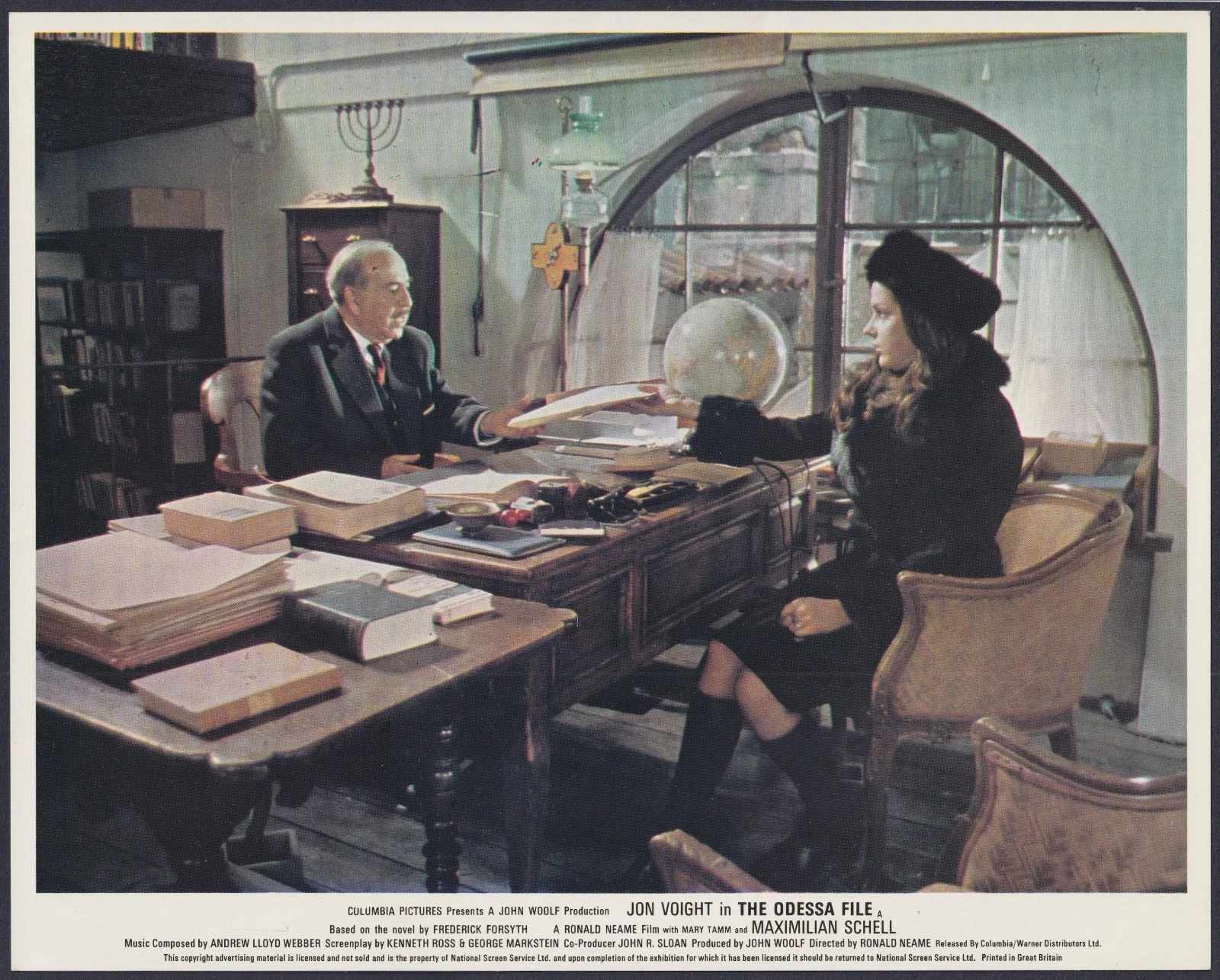 Odessa File 7x ORIGINAL UK FOH Lobby Cards Jon Voight Maximilian Schell 1974, image 5