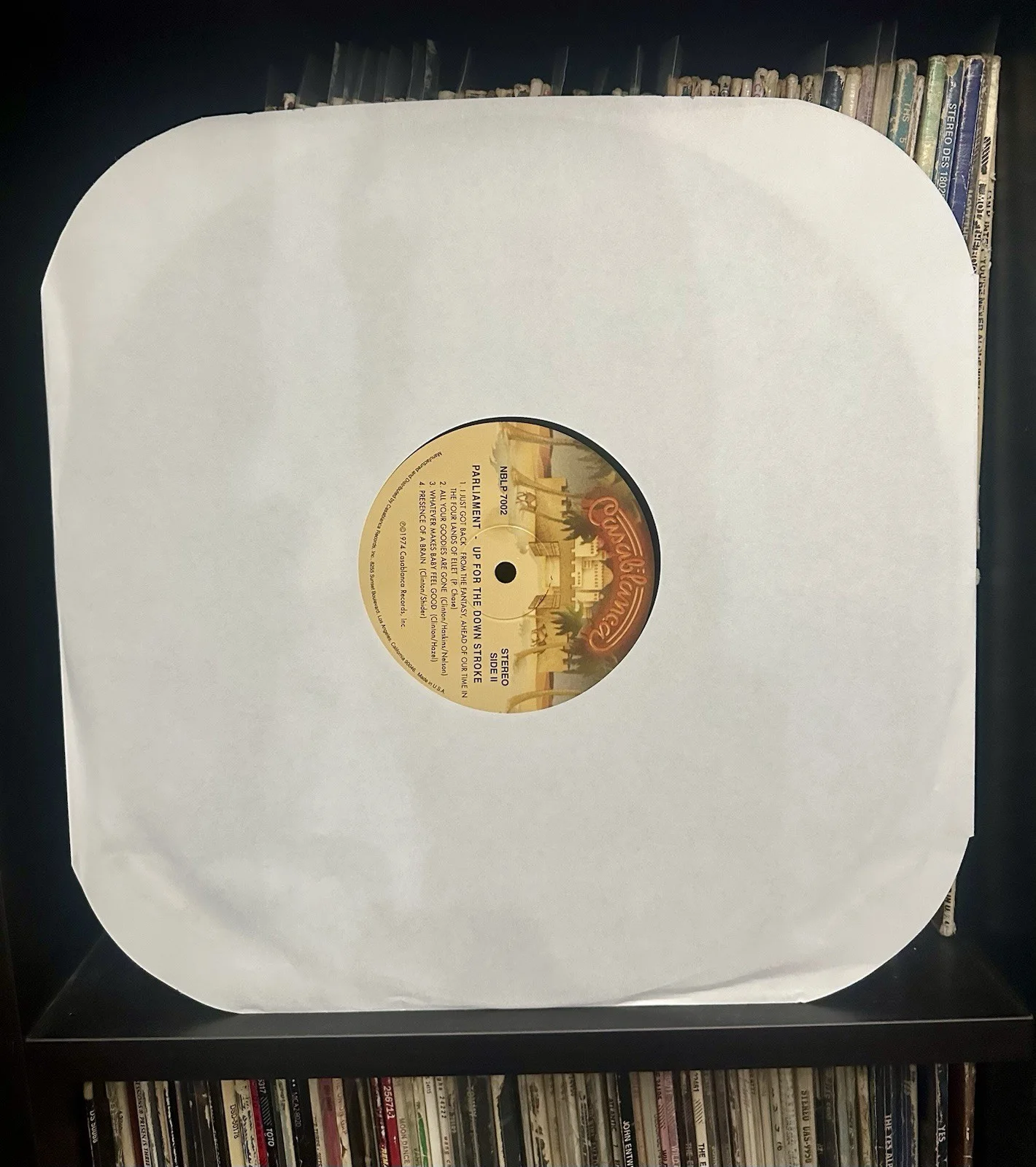 Parliament "Up for the Down Stroke" SIGNED BY 11 P-FUNK LEGENDS + COA - UNPLAYED, image 3