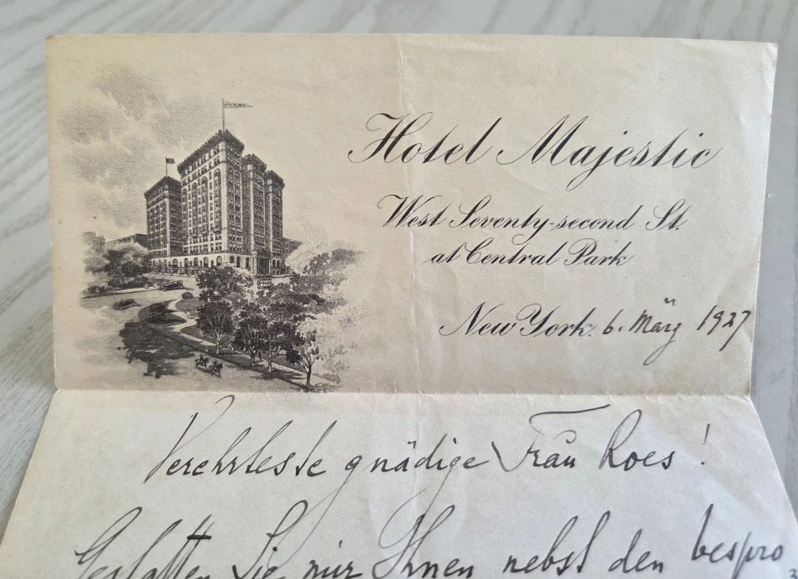 Rosenthal, Moriz. (1862–1946): Autograph Letter Signed PIANIST To Mr. Paul Roes, изображение 2