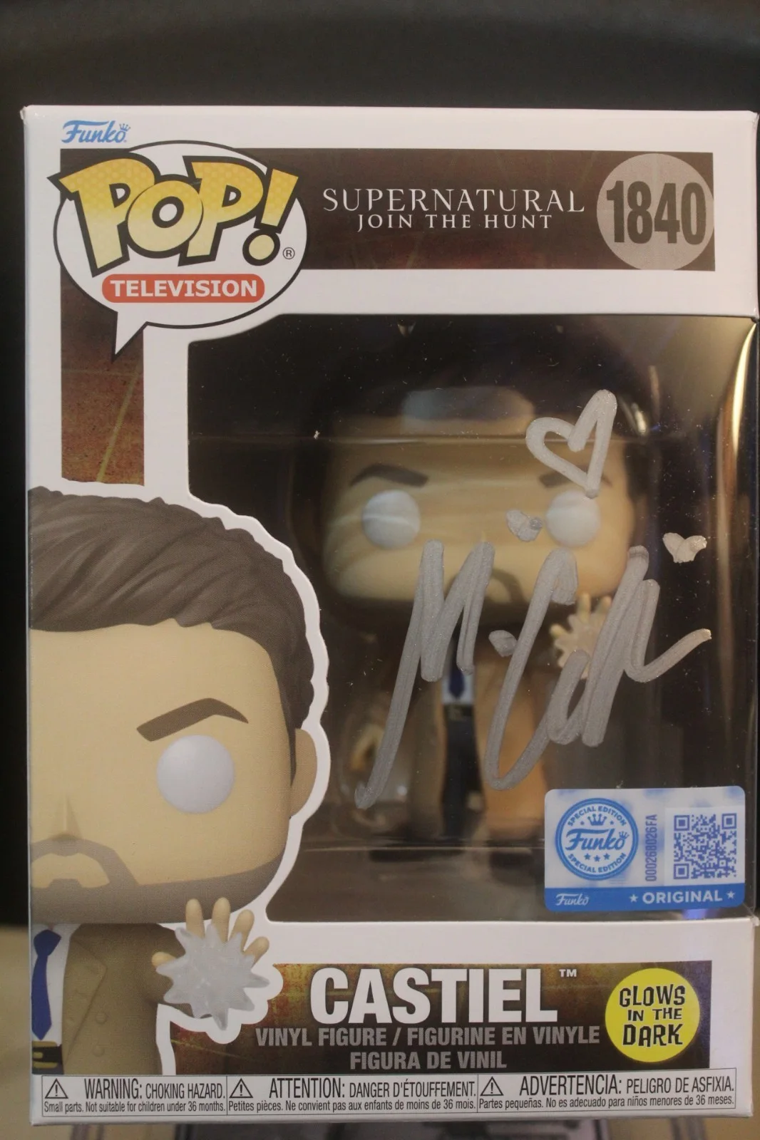 Misha Collins — Signed Pop#1840-Supernatural - Castiel - Misha Collins + C.O.A., image 2