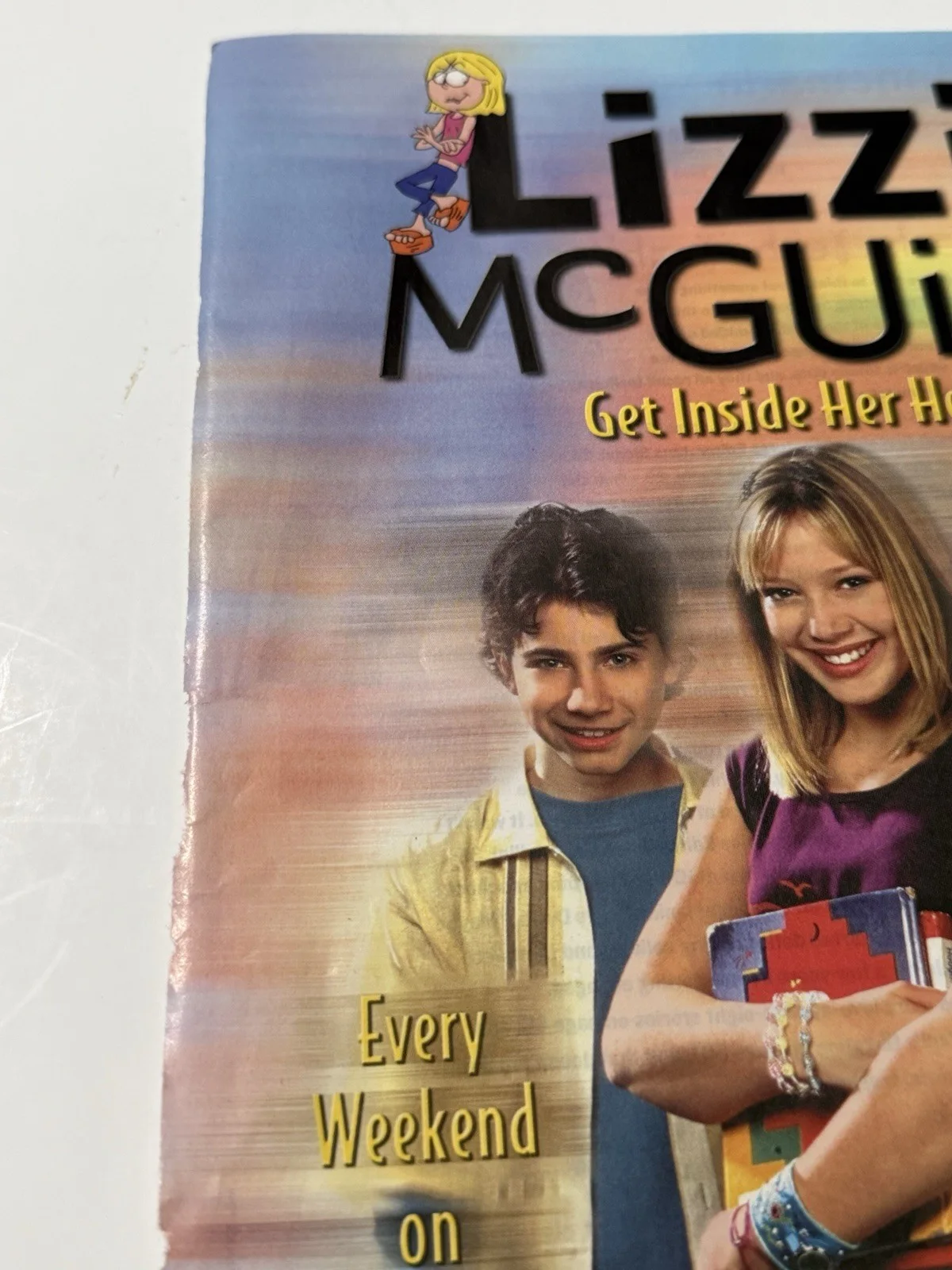 Lizzie McGuire Show Promo Magazine AD 2001 Hilary Duff Disney Magazine Page, изображение 3