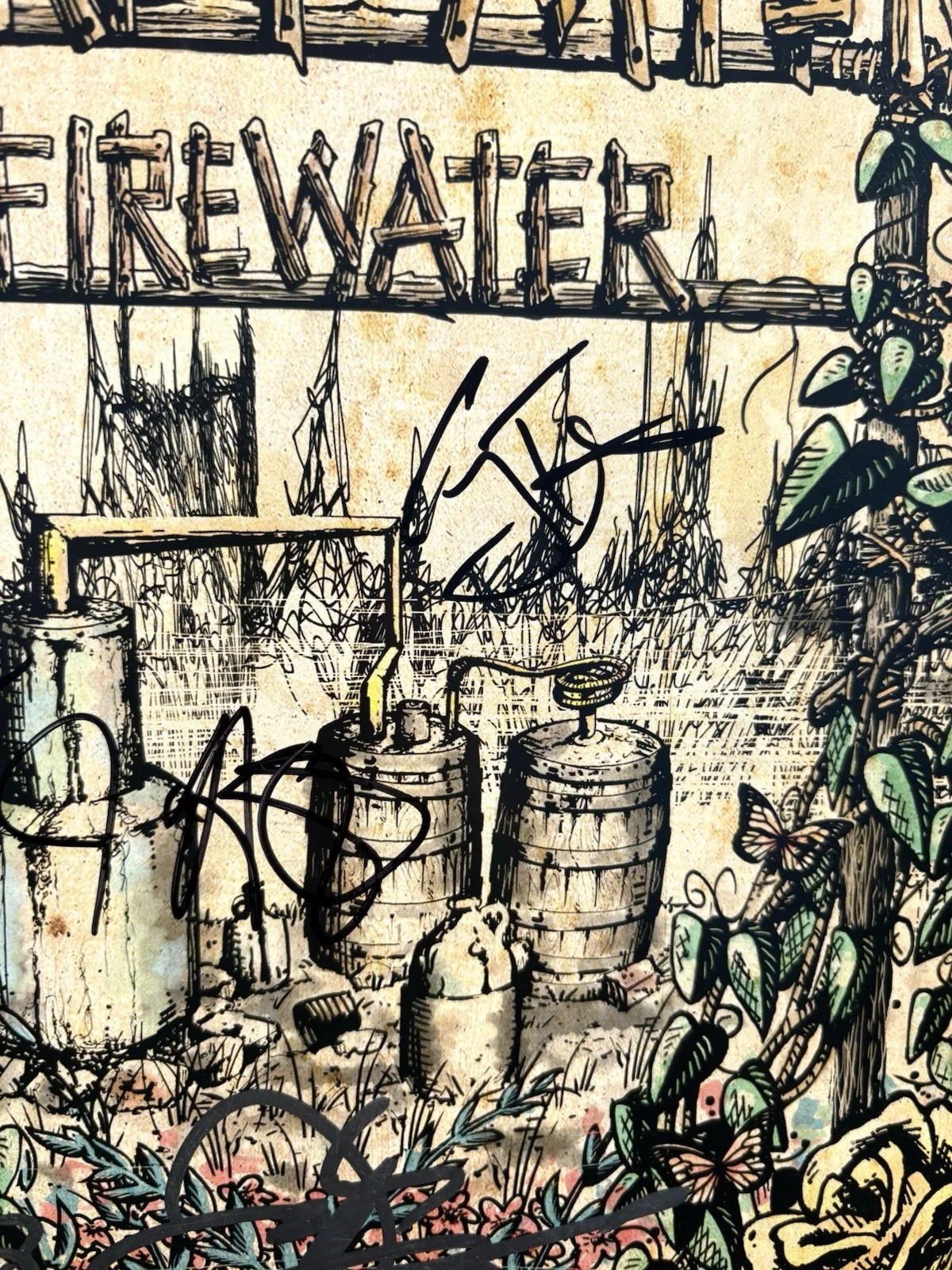 WHISKEY MYERS SIGNED Firewater Vinyl JSA COA, image 4