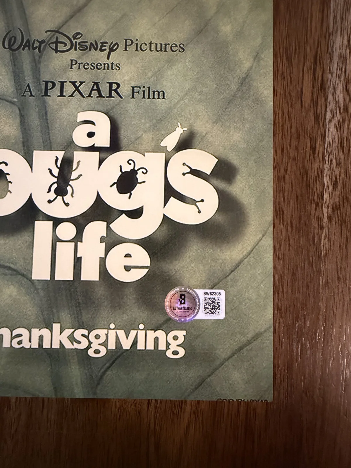 Andrew Stanton ‘A Bug's Life’ Movie Director Signed 12x18 Photo Beckett, изображение 2