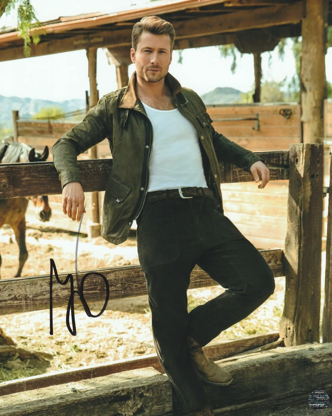 Glen Powell — Glen Powell Autographed Signed Sexy Hot 8x10 Photo with COA/Matching Hologram