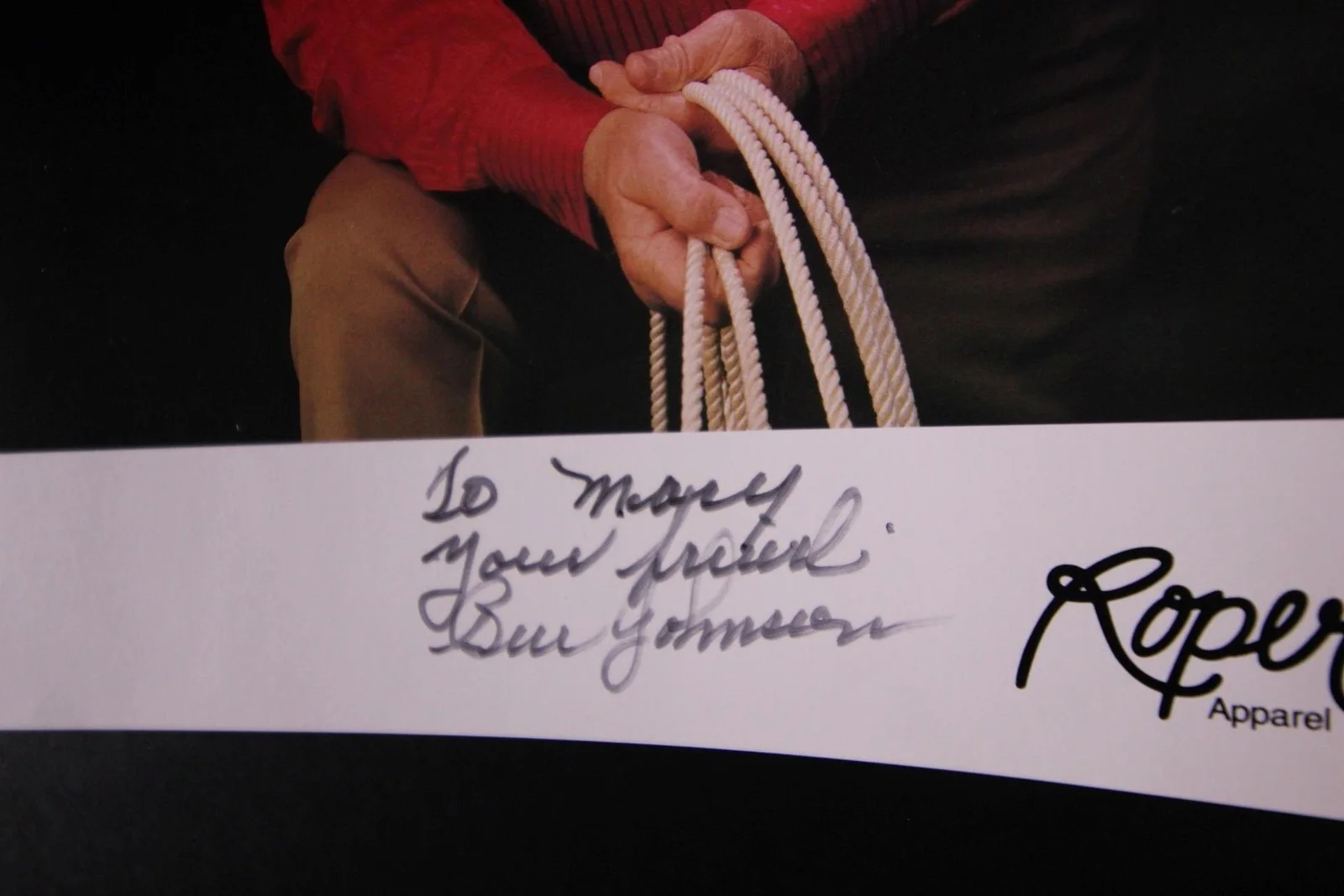 Ben Johnson — Western Actor BEN JOHNSON (1918-1996) AUTOGRAPH PHOTO~, image 2