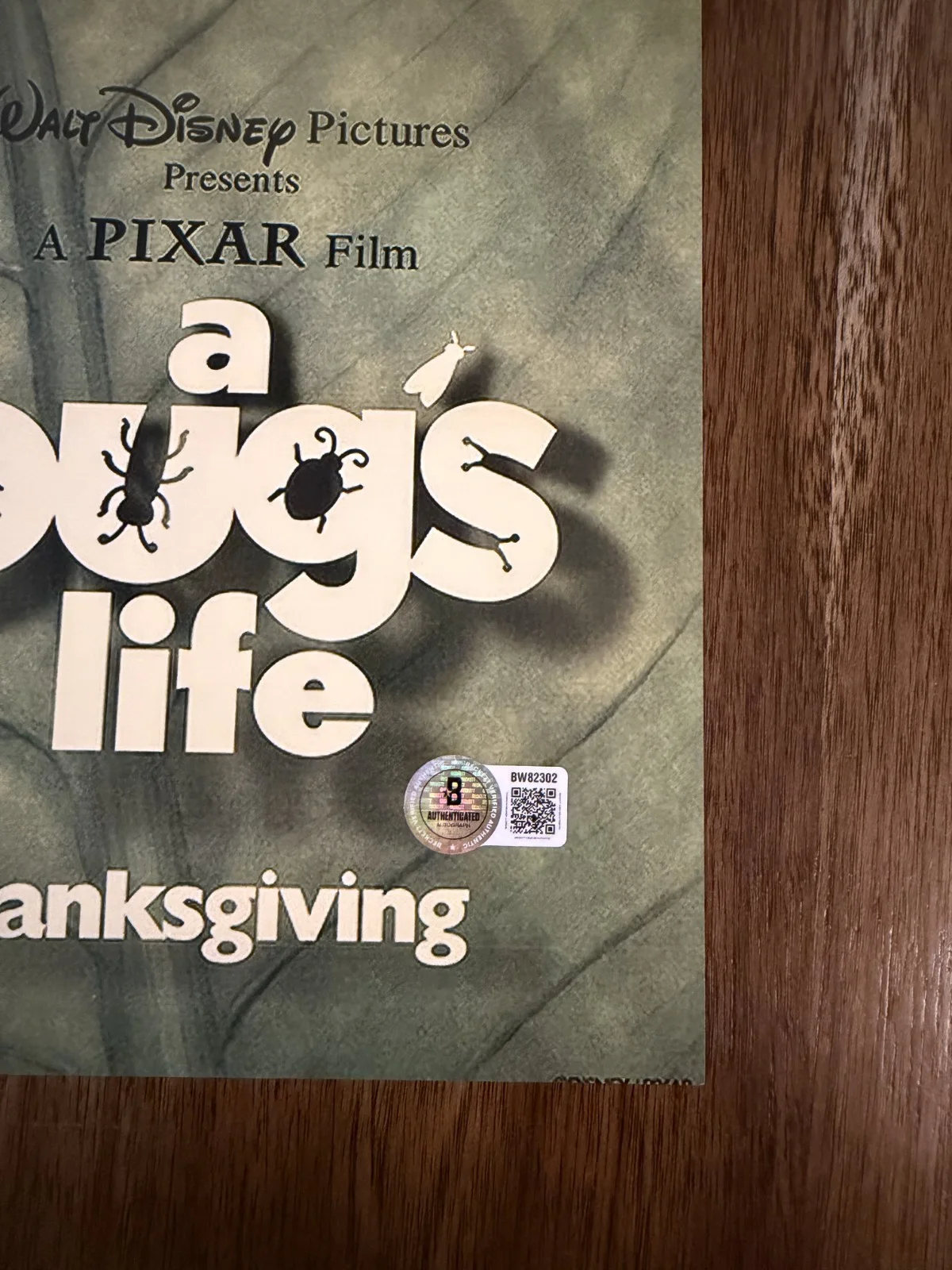 Andrew Stanton ‘A Bug's Life’ Movie Director Signed 12x18 Photo Beckett, изображение 2