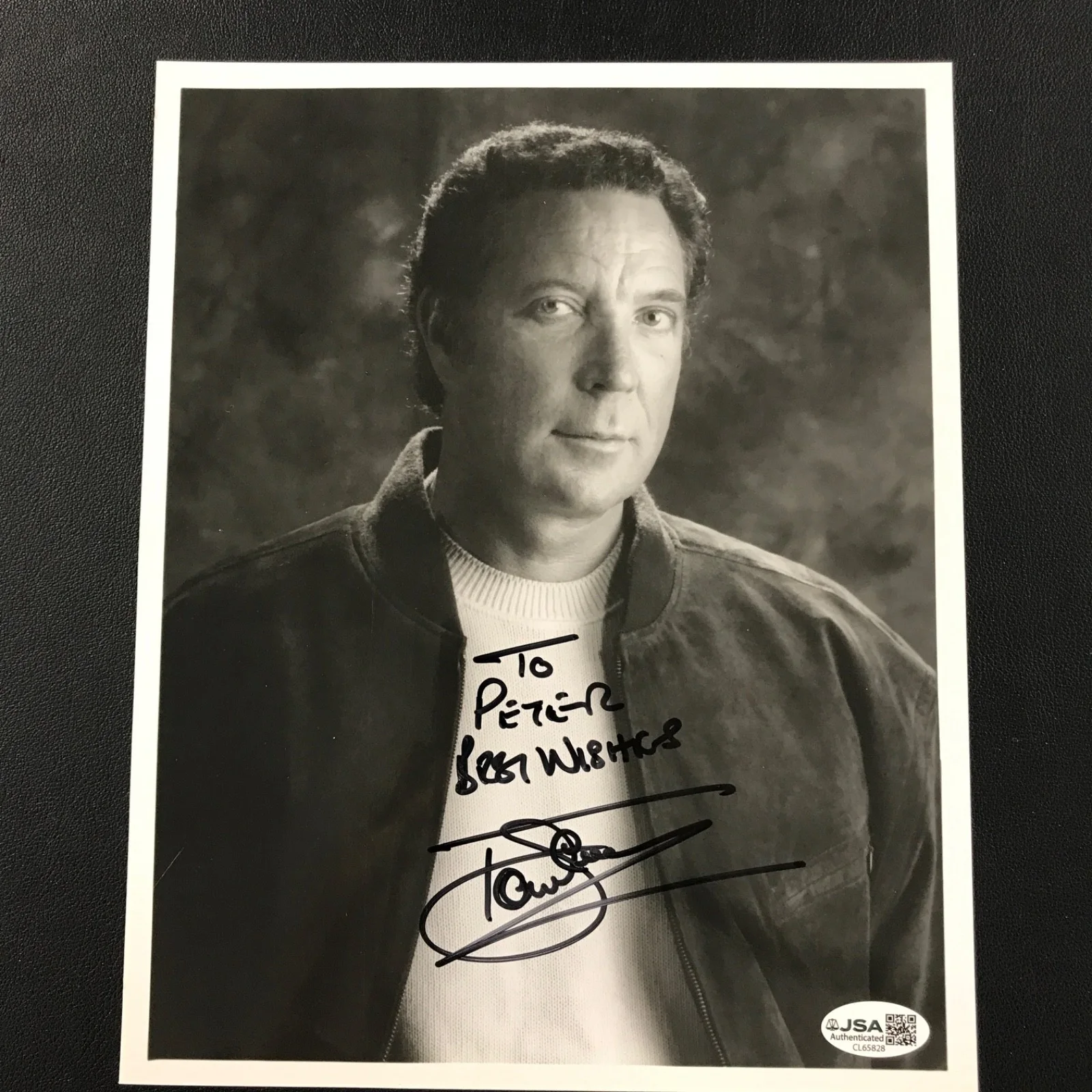 Tom Jones Welsh Singer Signed 8x10 Photo JSA (personal.) "To Peter Best Wishes", image 2