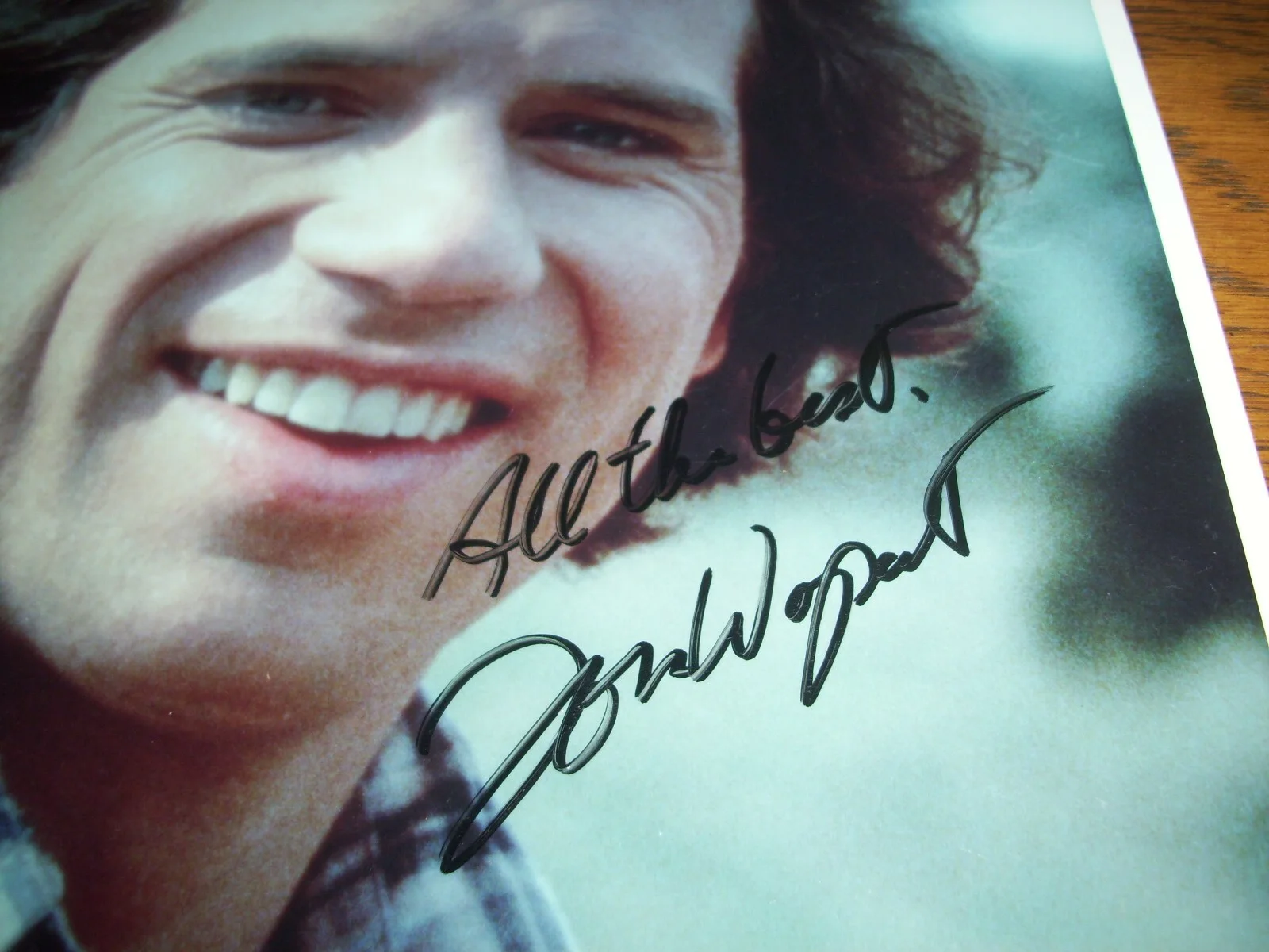 TOM WOPAT — 1980s "DUKES OF HAZZARD" AUTOGRAPHED TOM WOPAT ("LUKE DUKE") 8 X 10 COLOR PHOTO!, изображение 2