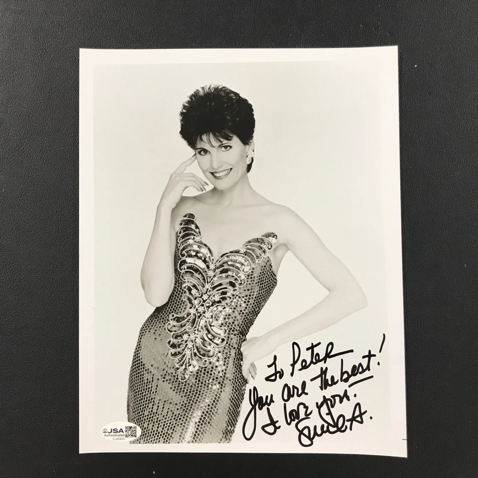 Lucie Arnaz — Lucie Arnaz Signed 8x10 Photo JSA Actress "To Peter you are the best! Love you.", изображение 2