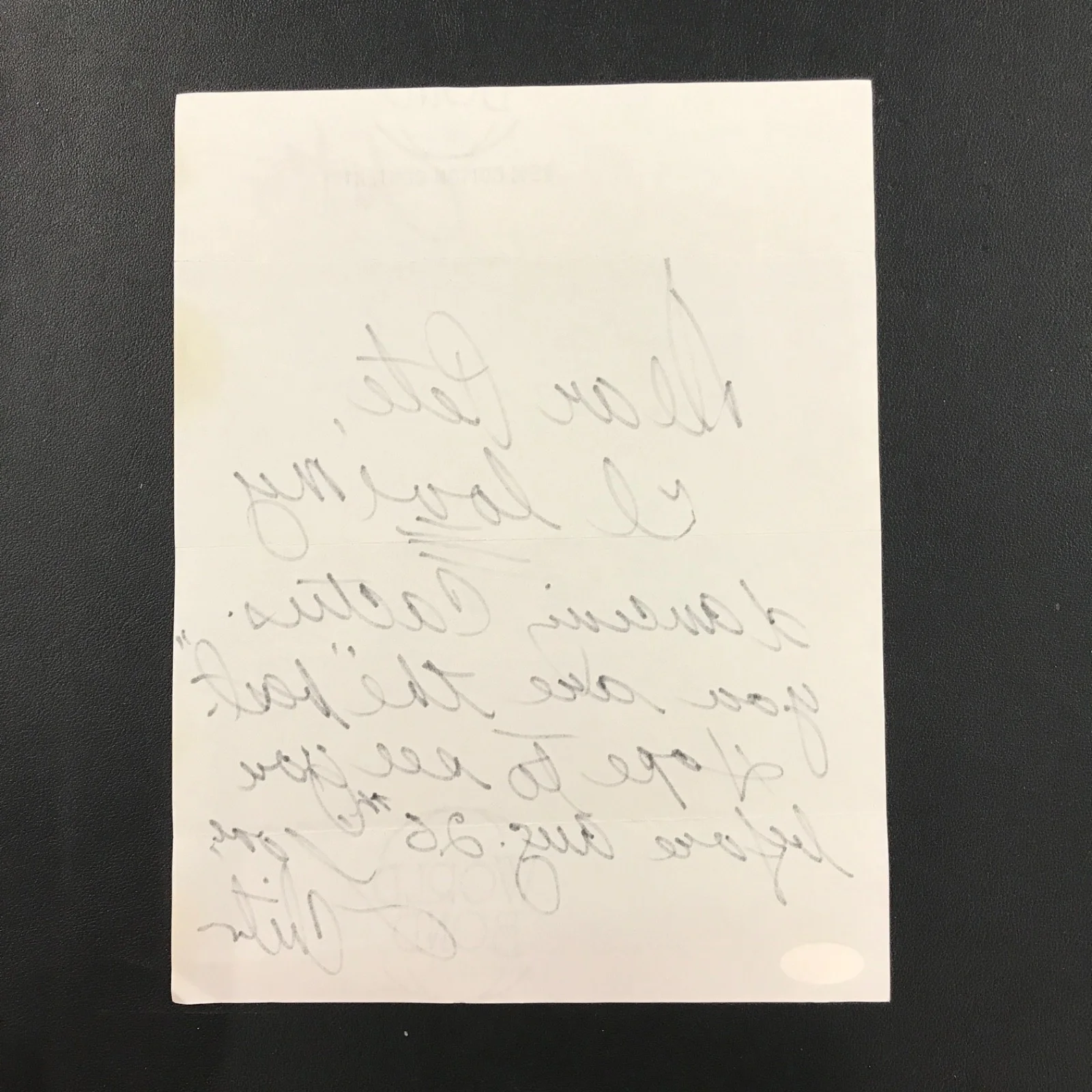 Chita Rivera — Chita Rivera Entertainer Signed Note 8x11 JSA Auto "Dear Pete, I love my...", изображение 3