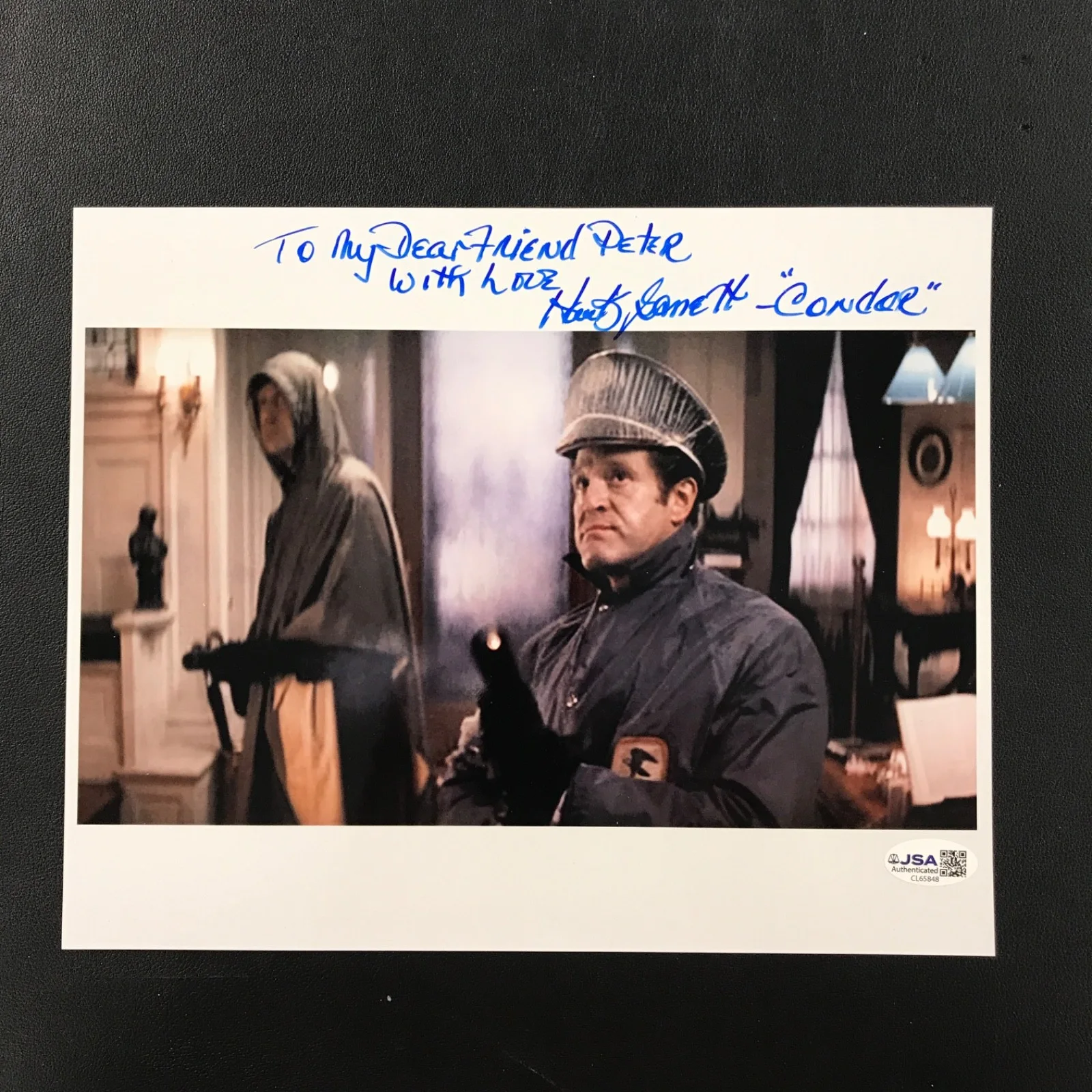 Hank Garrett — Hank Garrett Actor Signed 8x10 Photo JSA "To my dear friend...." (personalized), image 2
