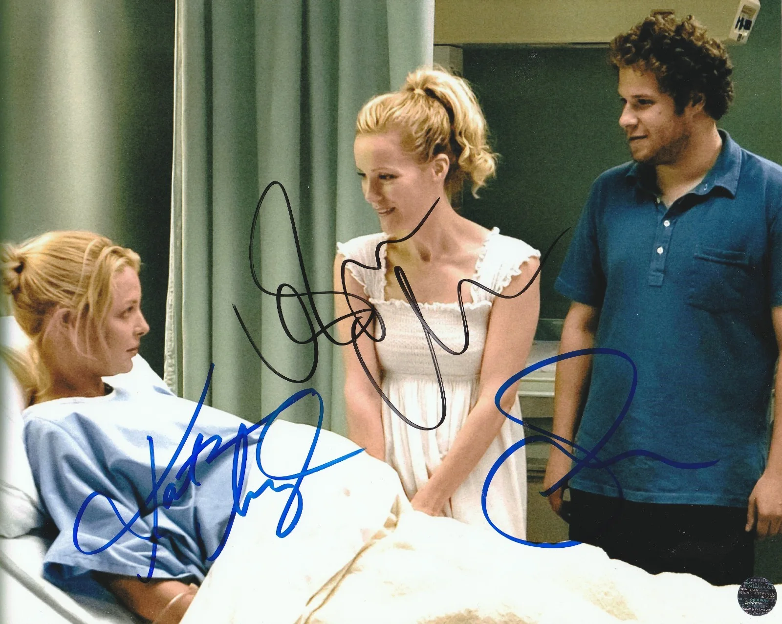 Katherine Heigl, Leslie Mann and Seth Rogen — Katherine Heigl, Leslie Mann and Seth Rogen Autographed Knocked Up 8x10Photo/COA