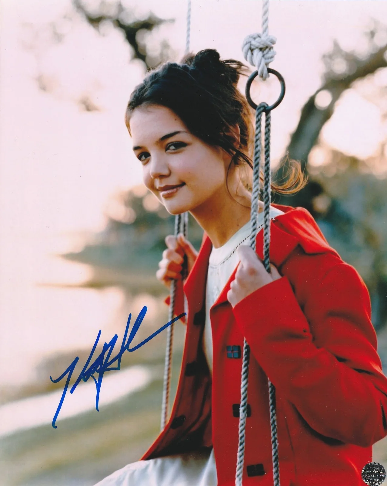 Katie Holmes — Katie Holmes Autographed Red Hot Sexy 8x10 Photo with COA/Matching Hologram