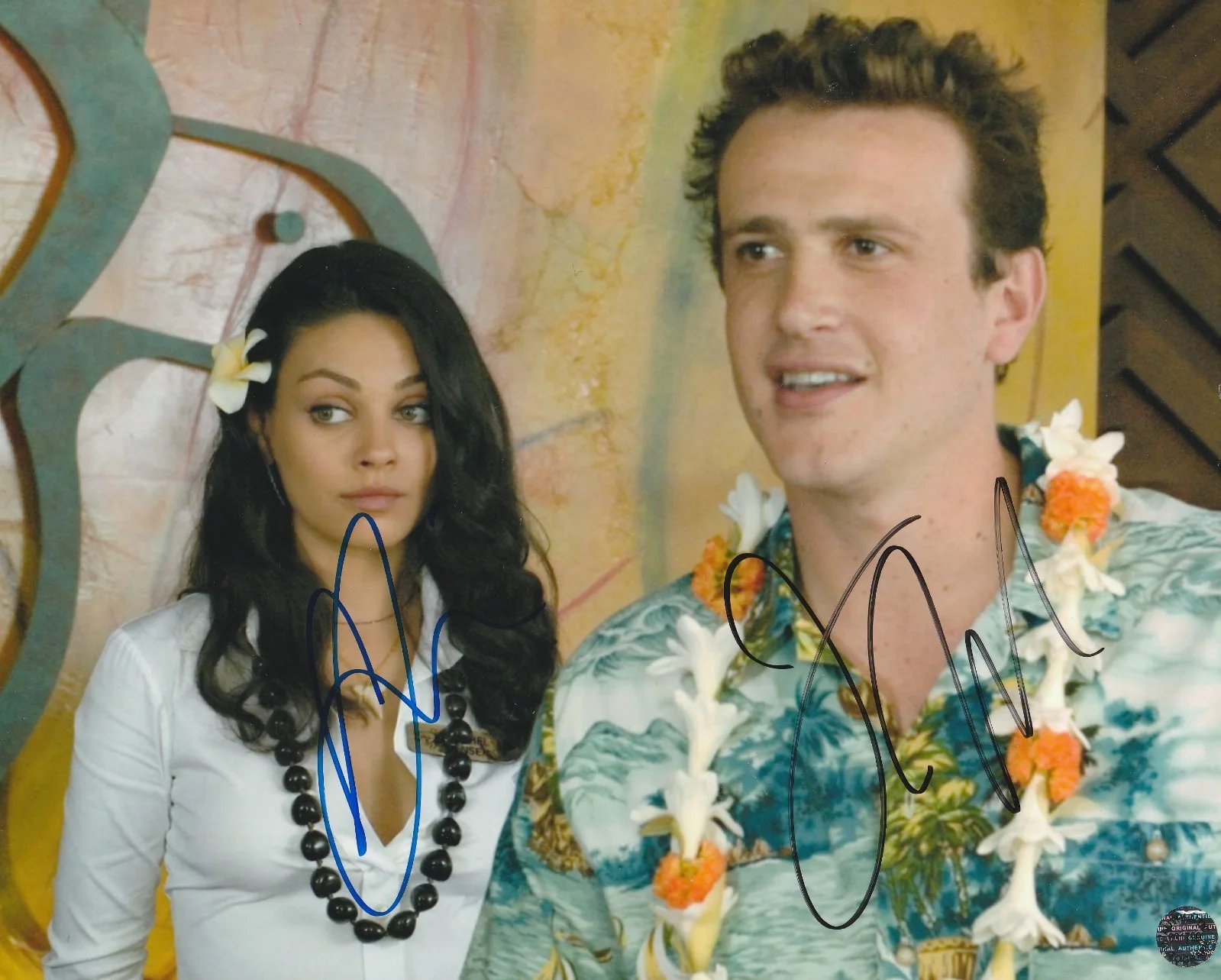 Mila Kunis & Jason Segel — Mila Kunis & Jason Segel Autographed Forgetting Sarah Marshall 8x10 Photo/COA