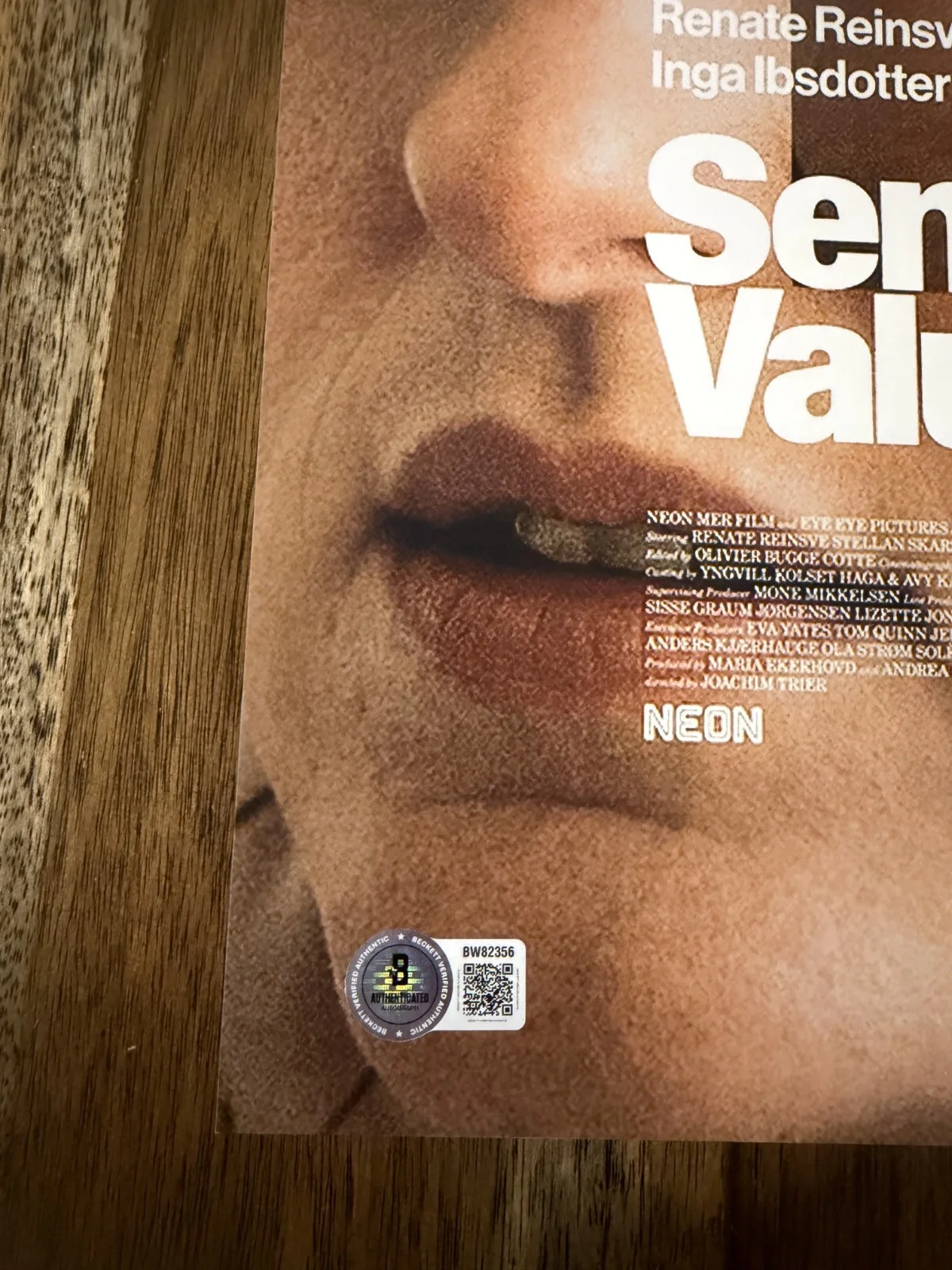 Joachim Trier ‘Sentimental Value' Director Signed 12x18 Photo Beckett Certified, image 2