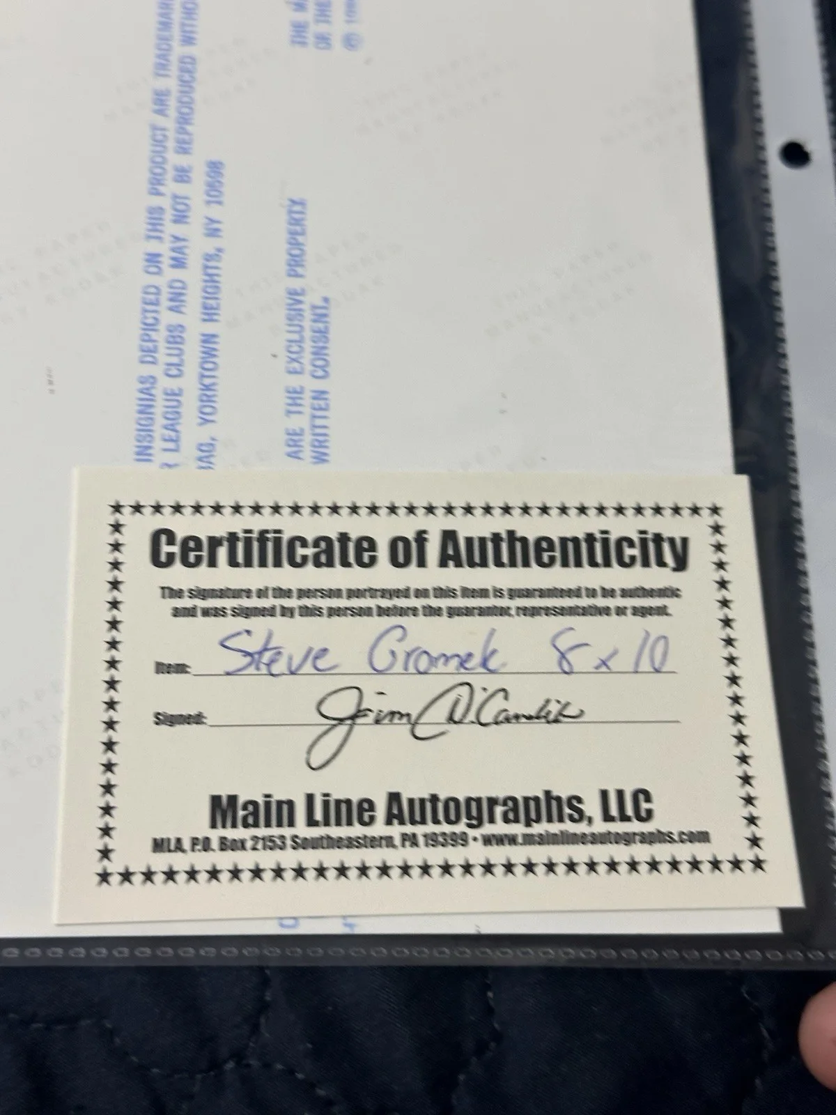 Steve Gromek SIGNED Photo AUTOGRAPH AUTO COA, image 2