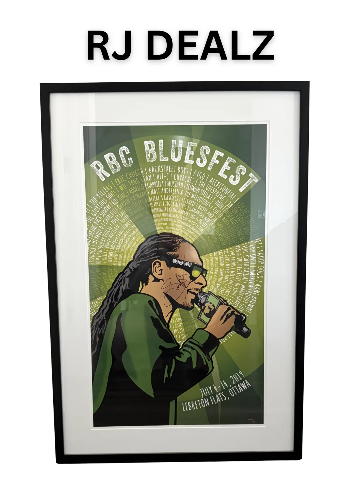 Snoop Doggy Dogg Autographed Poster Bluesfest Festival BEAUTIFUL, изображение 2