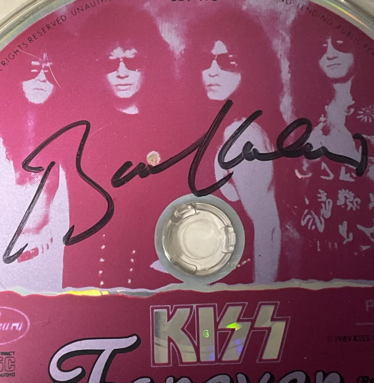 KISS “Forever” Promo CD Single – Signed on Disc by Bruce Kulick – 1990, image 2