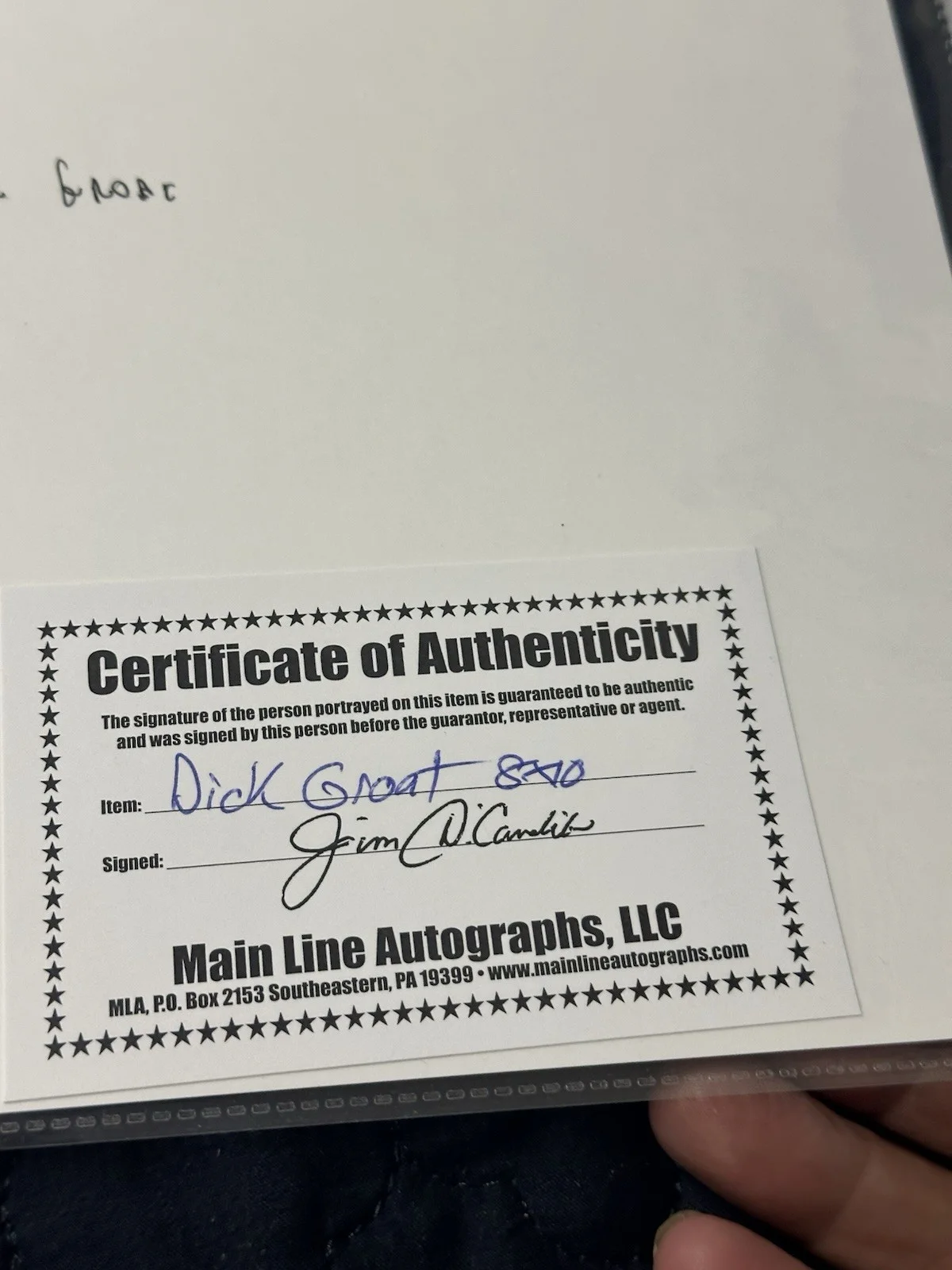 Dick Groat SIGNED Photo AUTOGRAPH AUTO COA, image 2