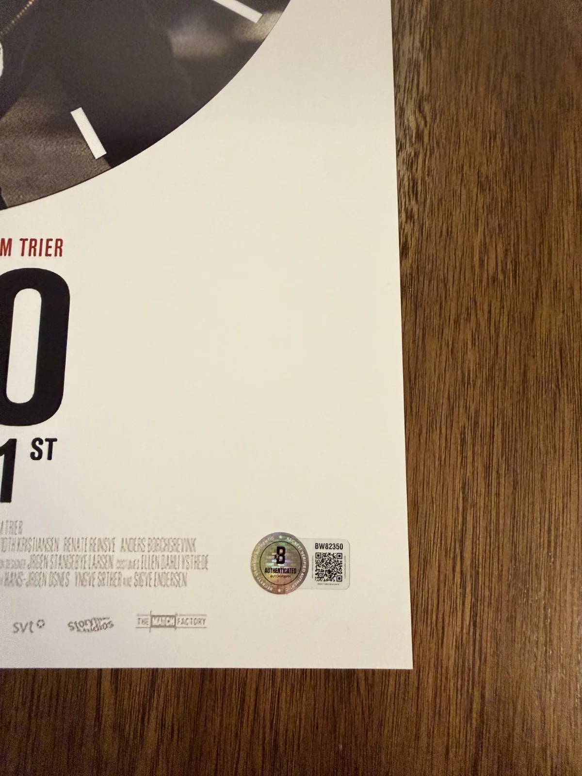 Joachim Trier ‘Oslo, August 31st' Director Signed 12x18 Photo Beckett, изображение 2
