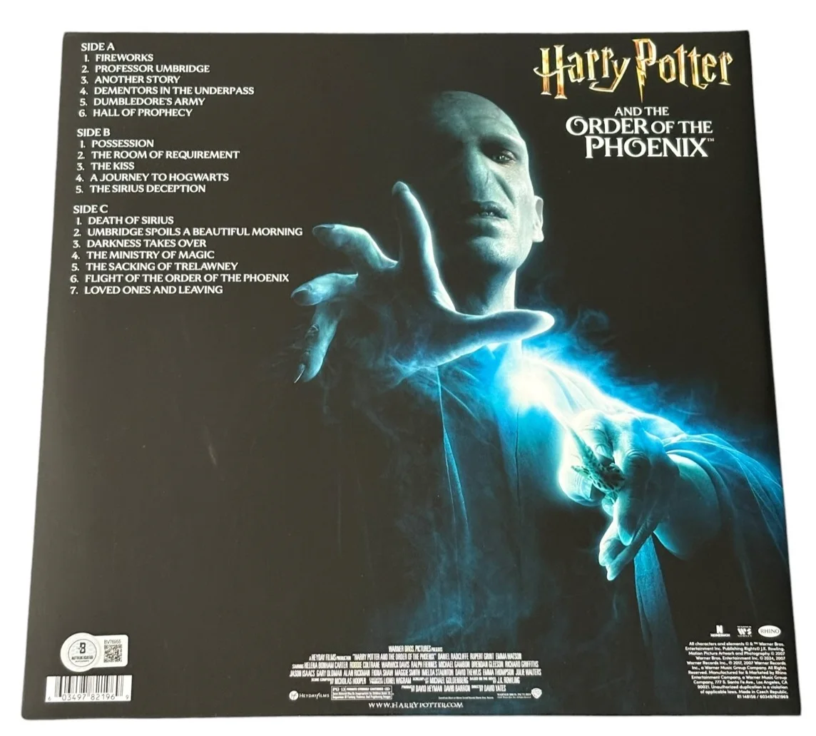Daniel Radcliffe — Daniel Radcliffe Signed Harry Potter and the Order of the Phoenix Vinyl LP BAS, изображение 2