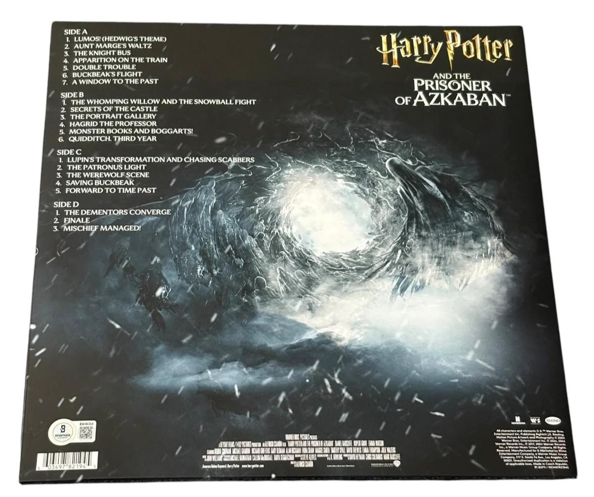 Daniel Radcliffe — Daniel Radcliffe Signed Harry Potter & the Prisoner of Azkaban Vinyl LP Beckett, изображение 2