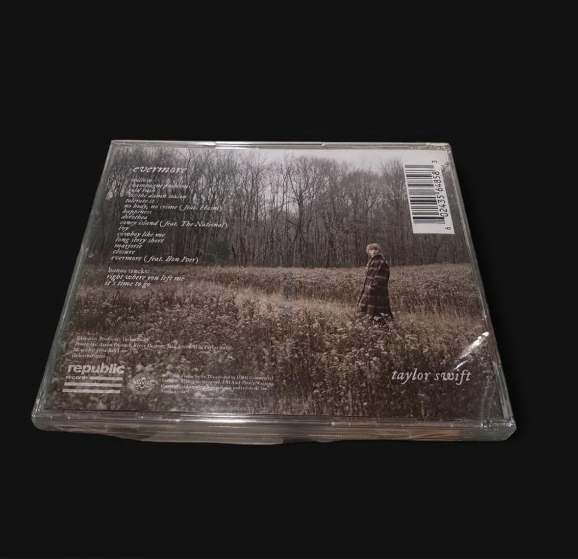 Taylor Swift Evermore Signed CD - Sealed, image 2