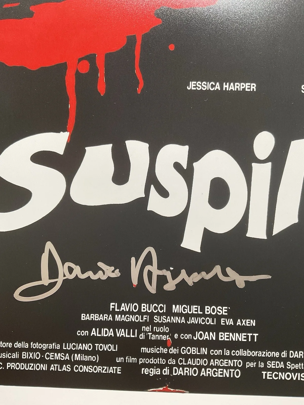 Dario Argento — Dario Argento signed 12x18 BAS Suspiria signed 12x18 Horror signed photo RARE, image 2