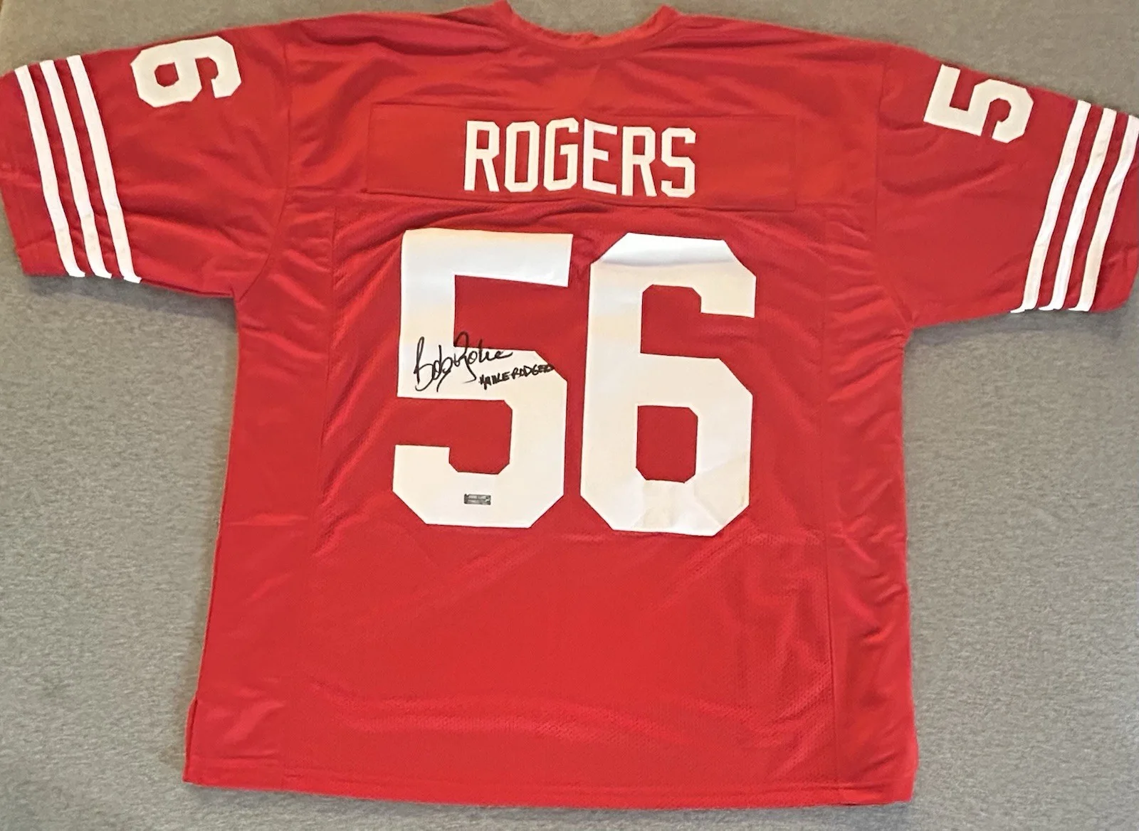 Bob Golic — Bob Golic Signed With Inscription Mike Rogers Jersey - “Saved By The Bell” - COA, изображение 2