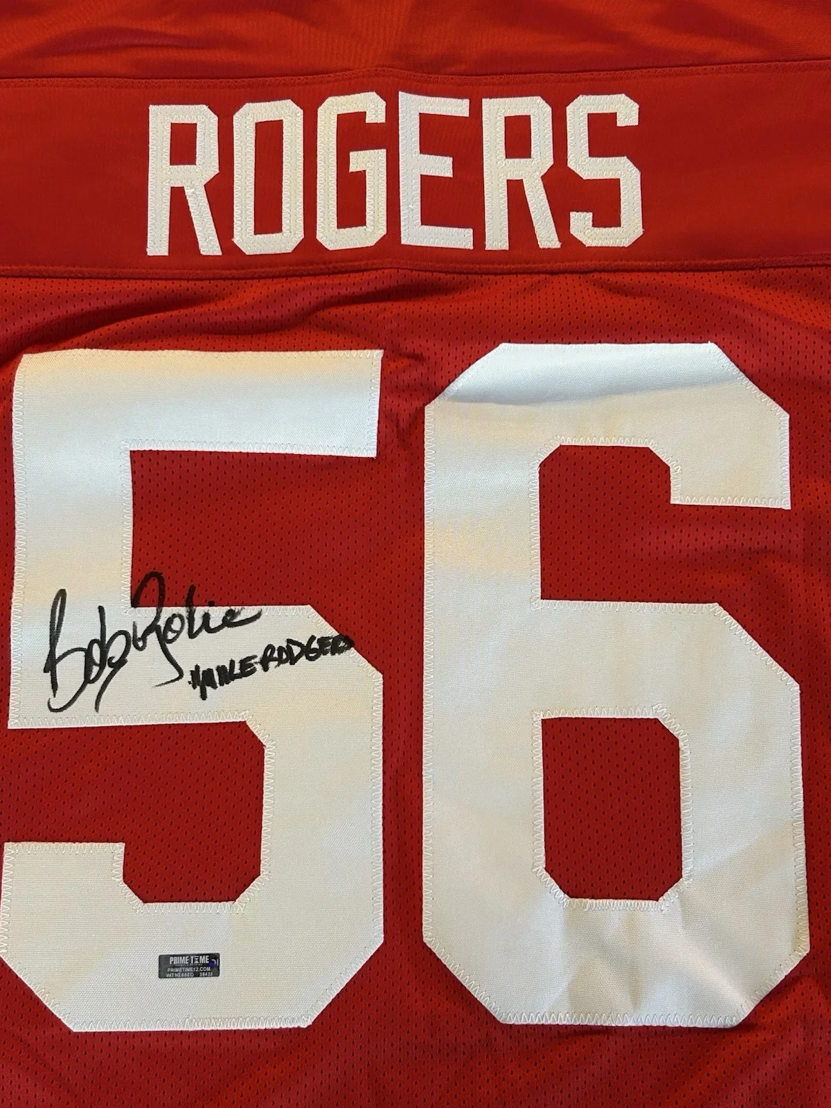 Bob Golic — Bob Golic Signed With Inscription Mike Rogers Jersey - “Saved By The Bell” - COA, изображение 3