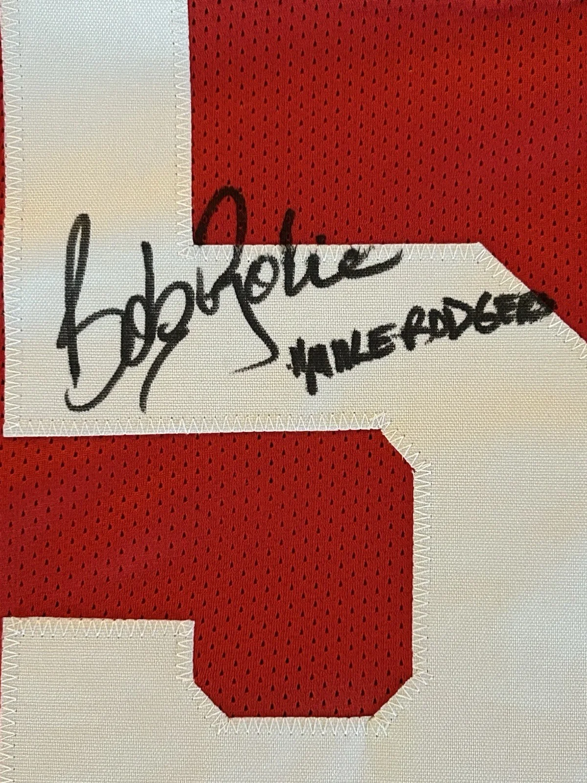 Bob Golic — Bob Golic Signed With Inscription Mike Rogers Jersey - “Saved By The Bell” - COA, изображение 4