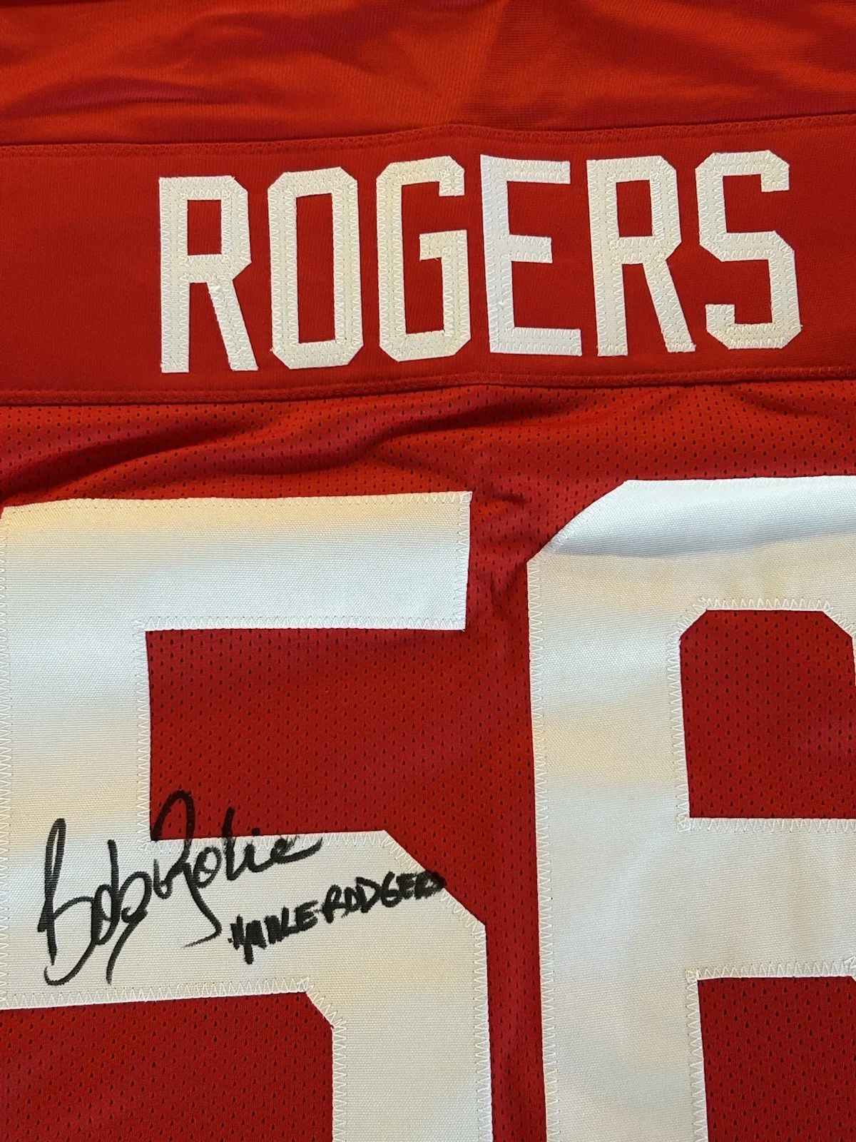 Bob Golic — Bob Golic Signed With Inscription Mike Rogers Jersey - “Saved By The Bell” - COA, изображение 5