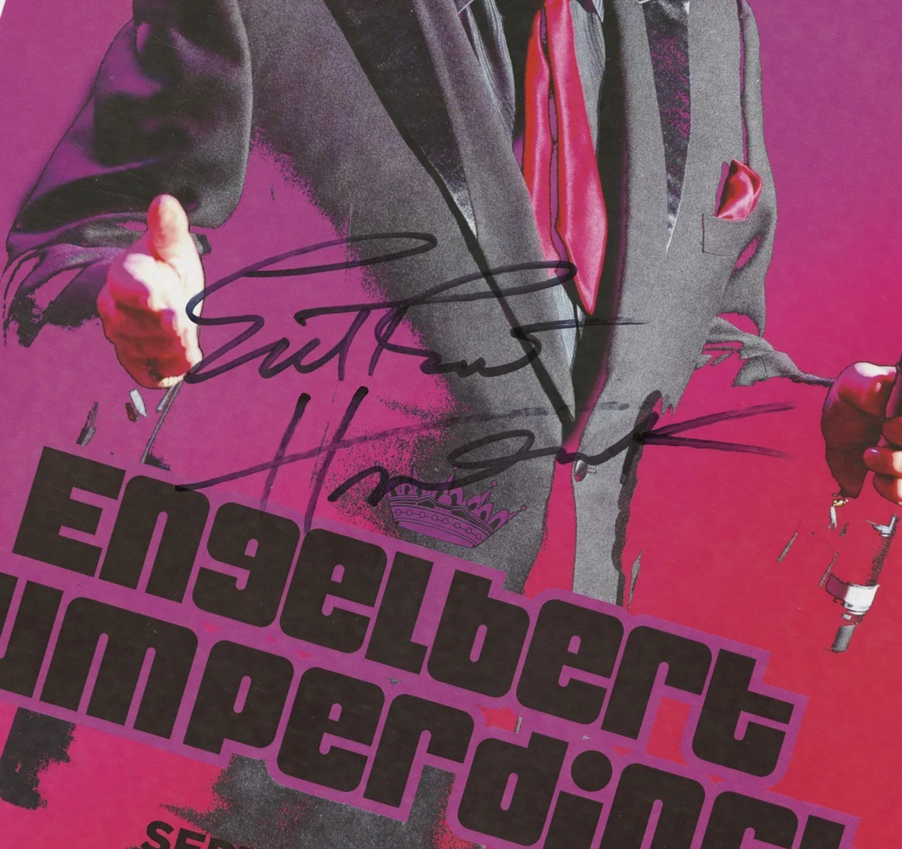 Engelbert Humperdinck autographed gig poster, image 2