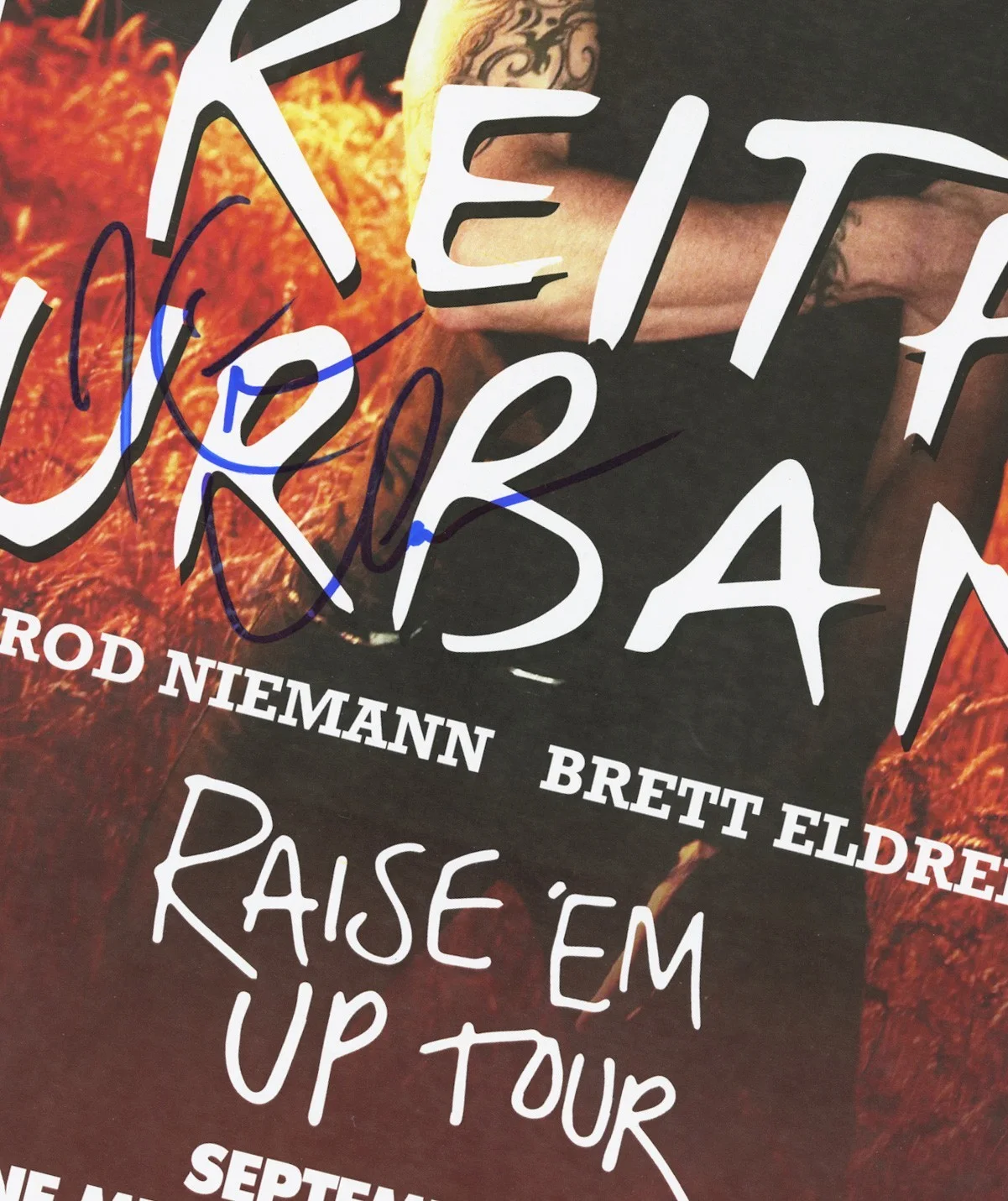 Keith Urban autographed gig poster, image 2