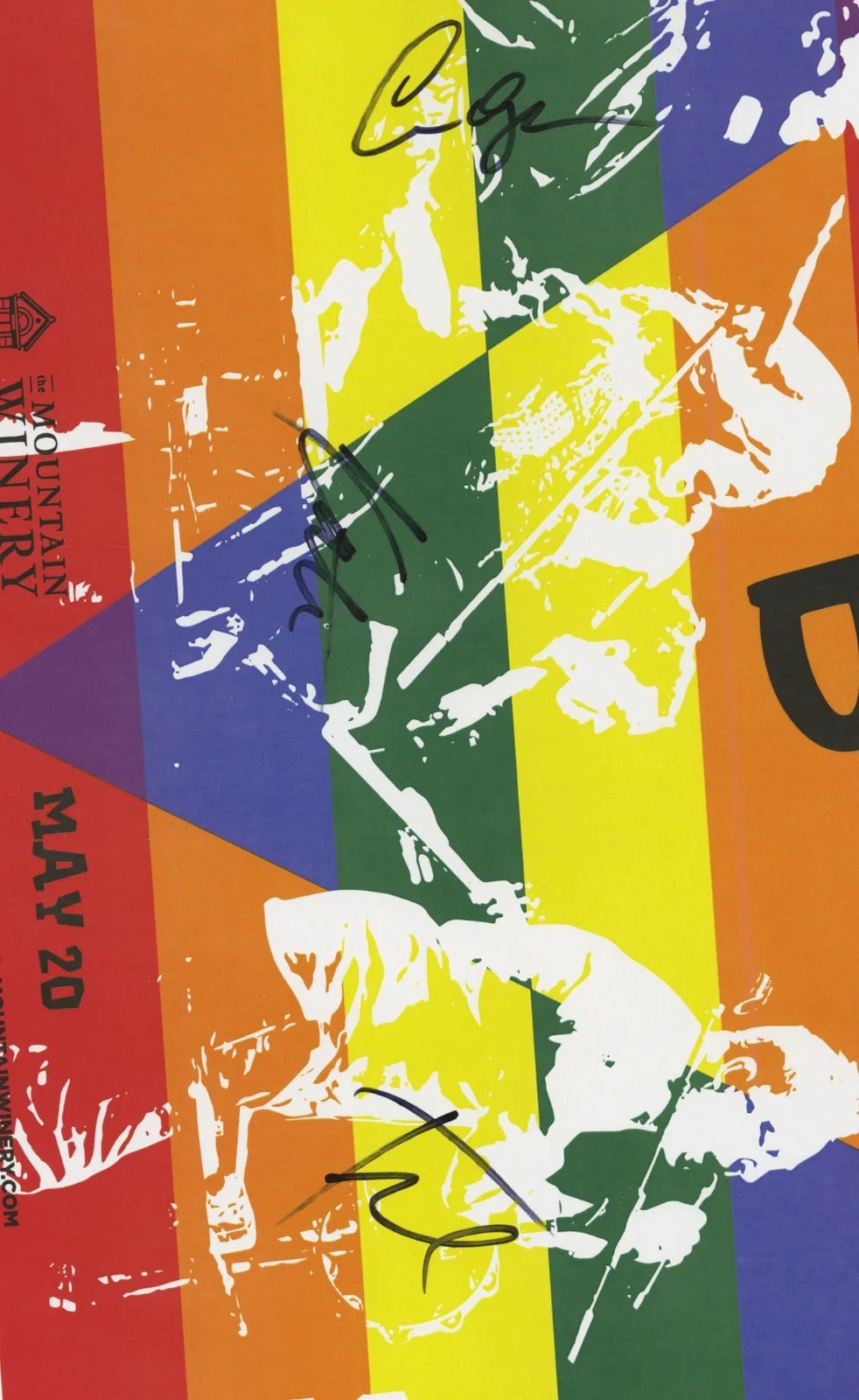 The B-52s autographed gig poster Fred Schneider, Cindy Wilson and Kate Pierson, изображение 2