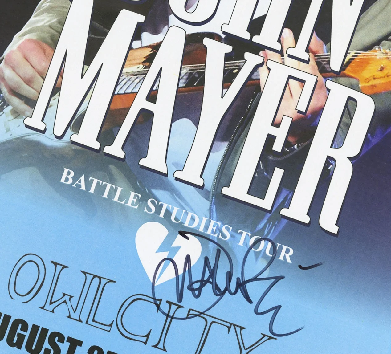 John Mayer autographed gig poster, image 2