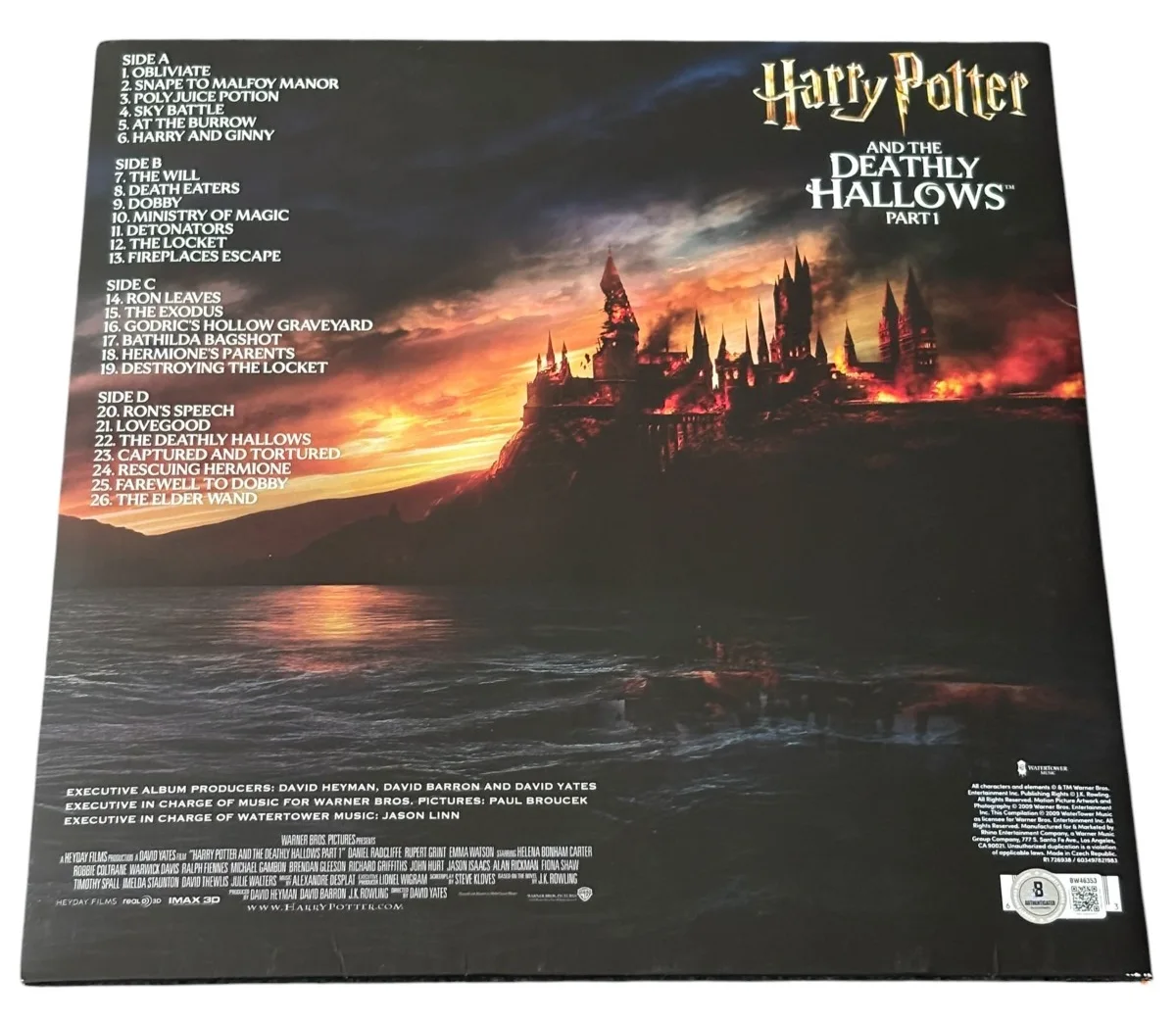 Daniel Radcliffe — Daniel Radcliffe Signed Harry Potter and the Deathly Hallows: Part 1 Vinyl BAS, image 2