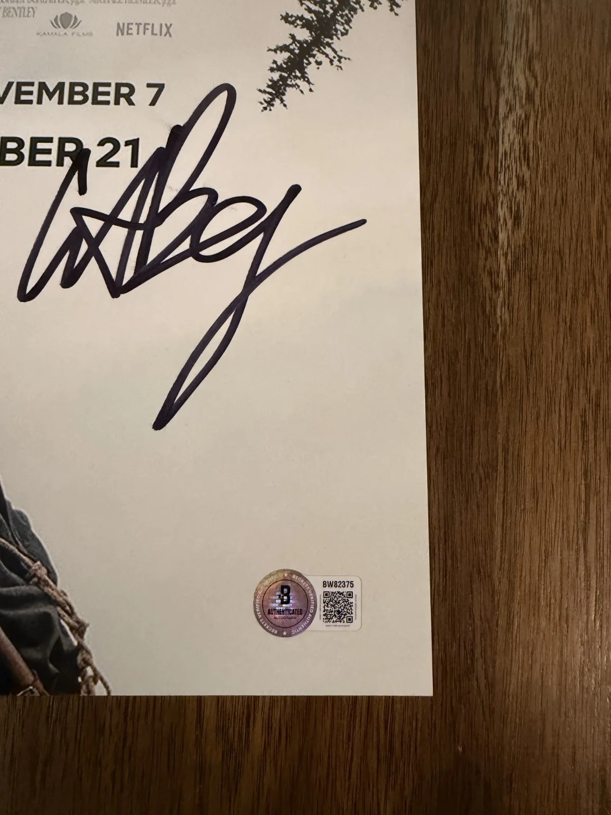 Clint Bentley ‘Train Dreams' Movie Director Signed 12x18 Photo Beckett Certified, изображение 2