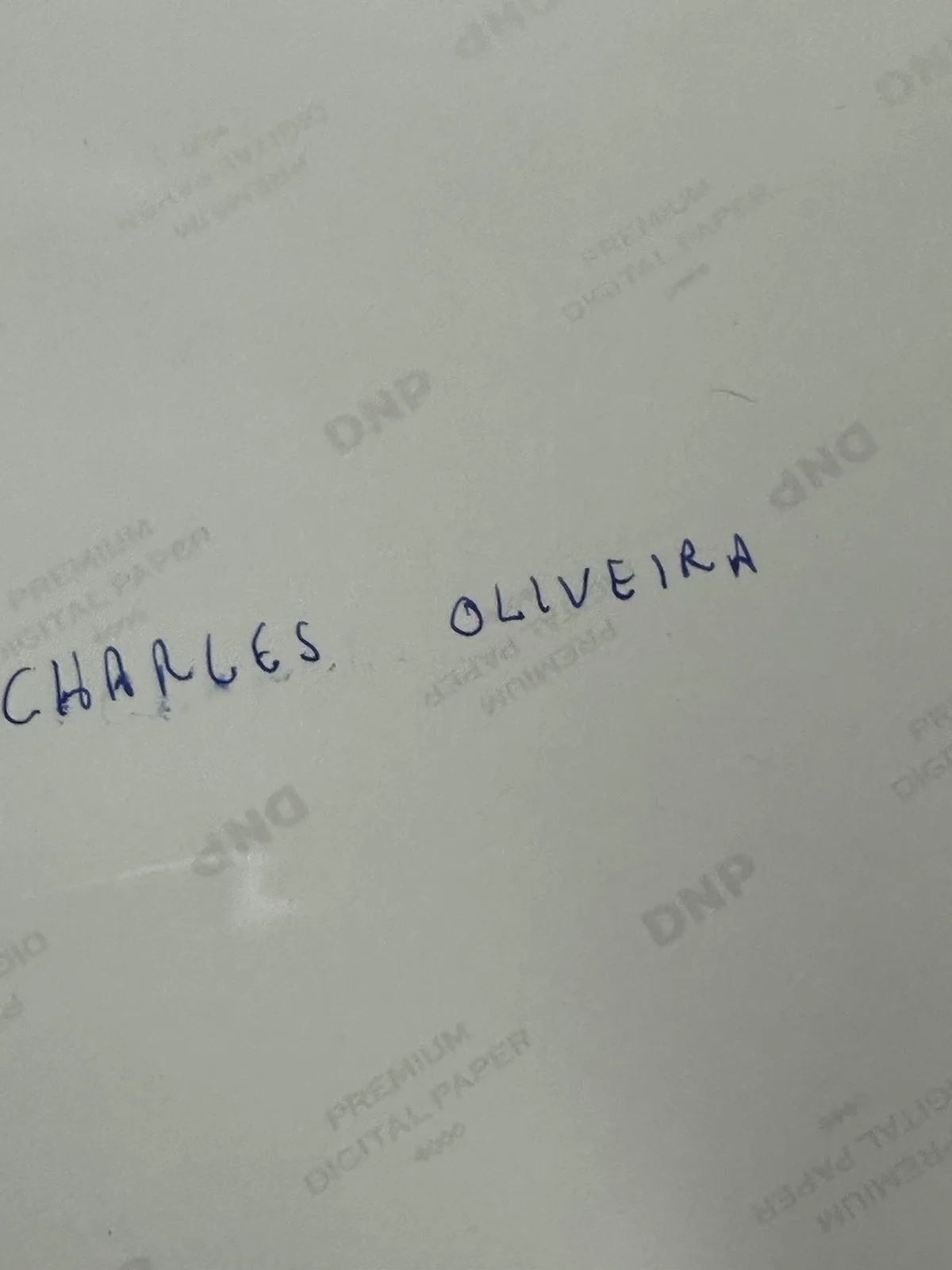 Charles Oliveira SIGNED Photo AUTOGRAPH AUTO, image 2
