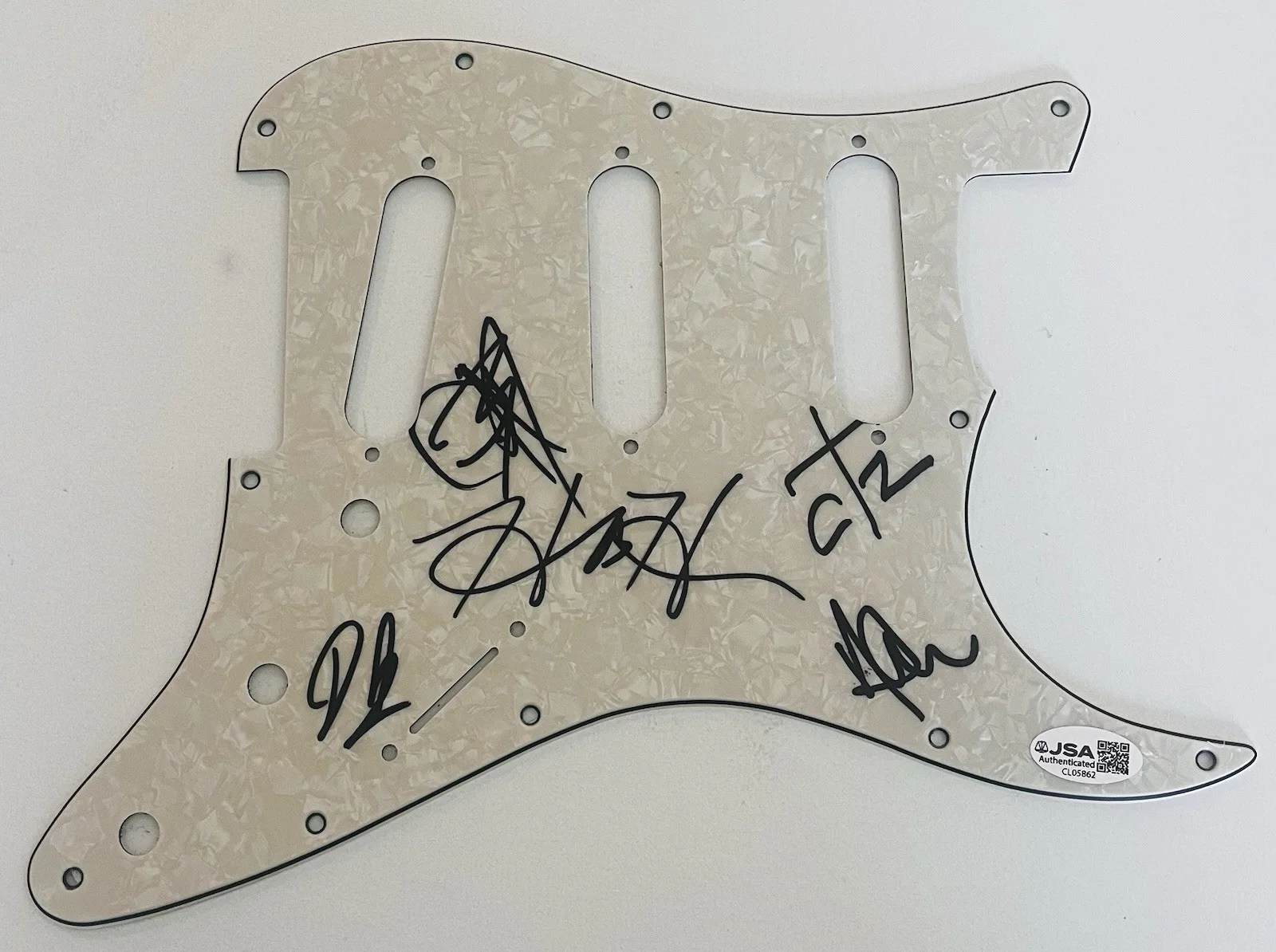GROUPLOVE BAND SIGNED GUITAR PICKGUARD PICK GUARD AUTOGRAPH HANNAH CHRISTIAN JSA, изображение 2