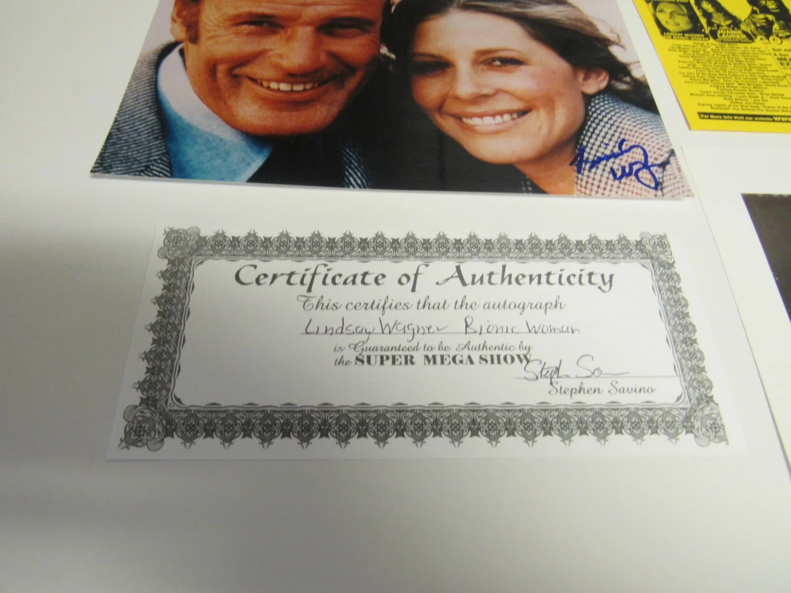 Lindsay Wagner — Lindsay Wagner The Bionic Woman Signed Autograph Photo with COA, изображение 4