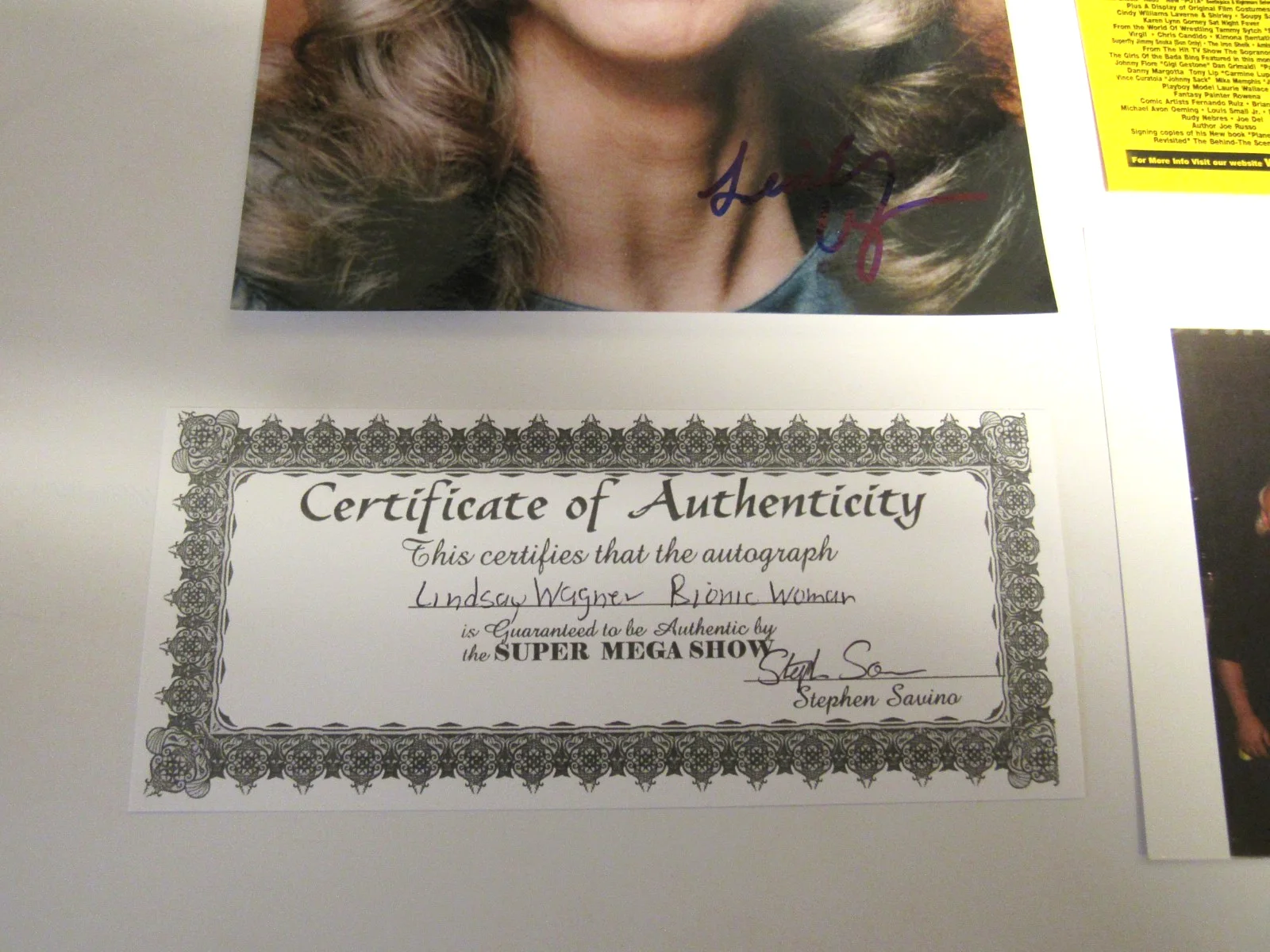 Lindsay Wagner — Lindsay Wagner The Bionic Woman Signed Autograph Photo with COA, изображение 4