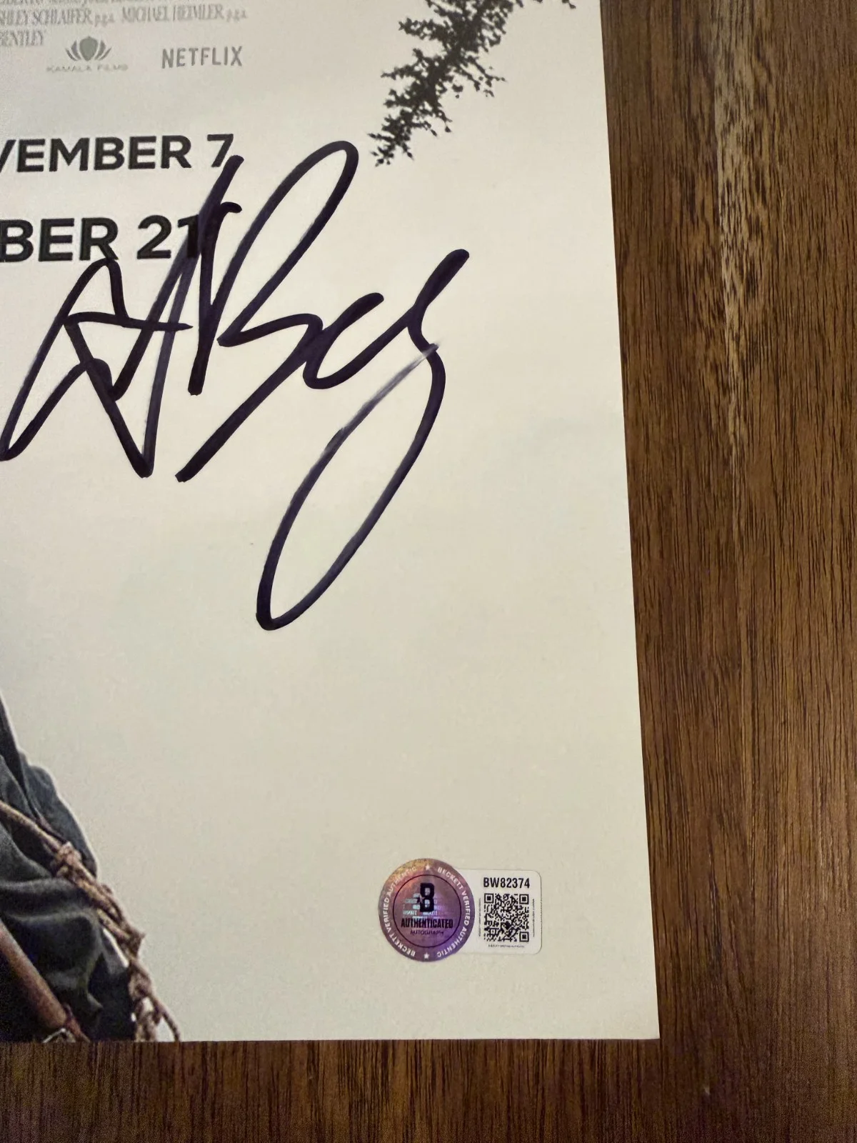 Clint Bentley & Greg Kwedar ‘Train Dreams' Director Signed 12x18 Photo Beckett, image 2